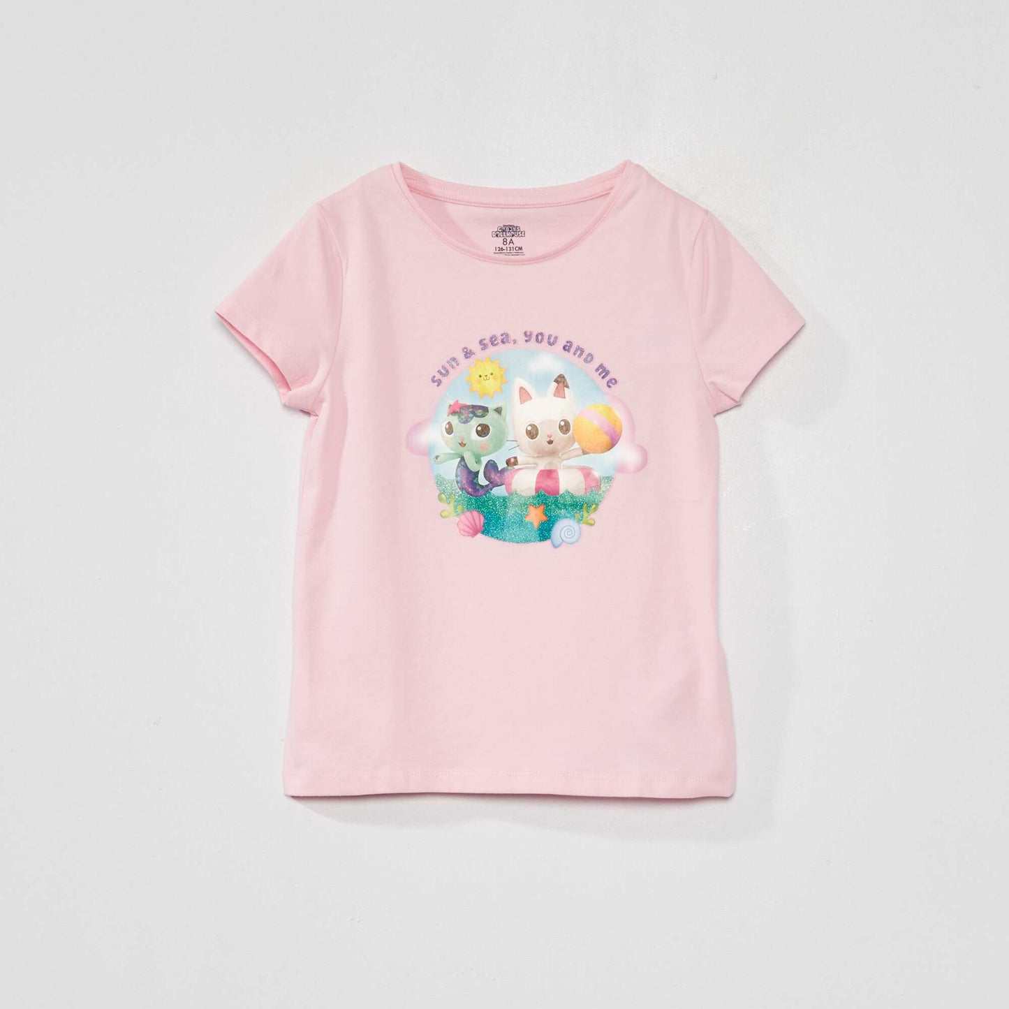 T-shirt manches courtes 'Gabby's dollhouse' Rose