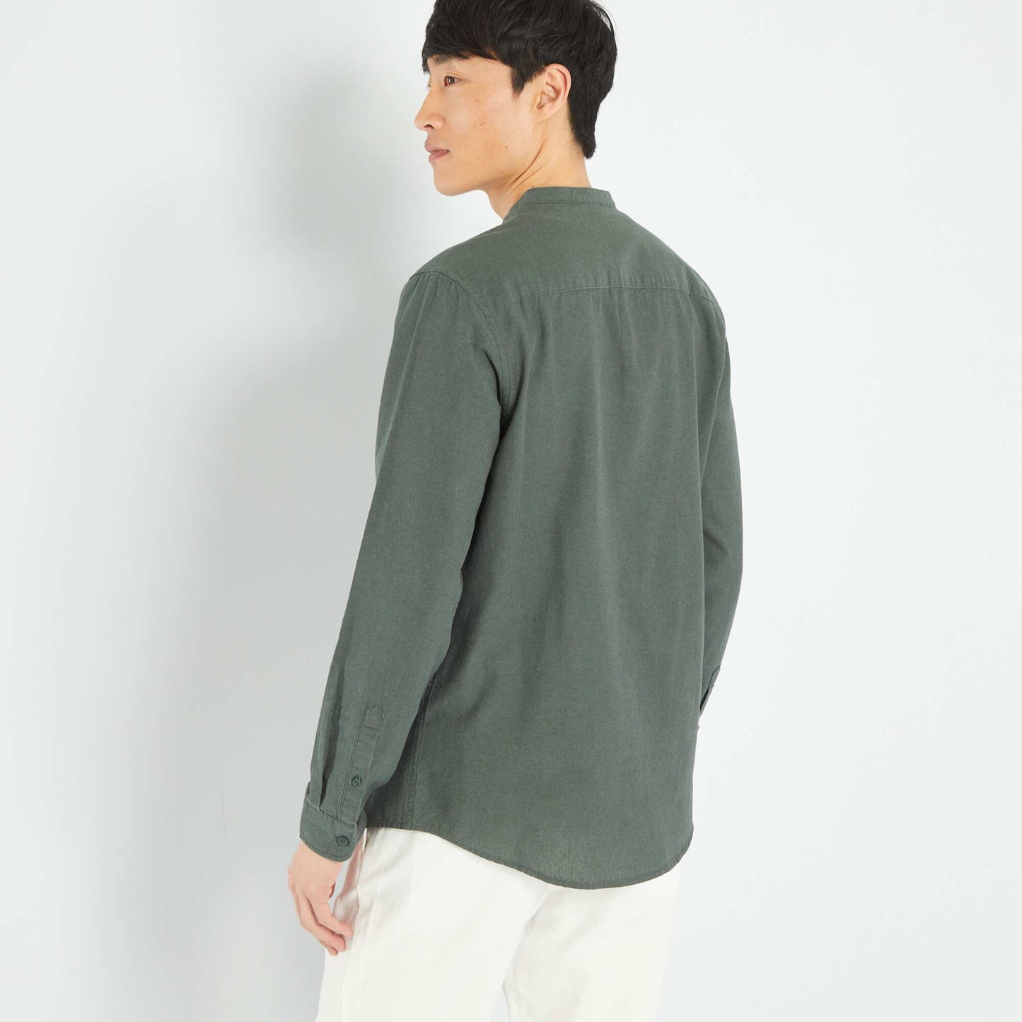 Chemise l g re unie Vert