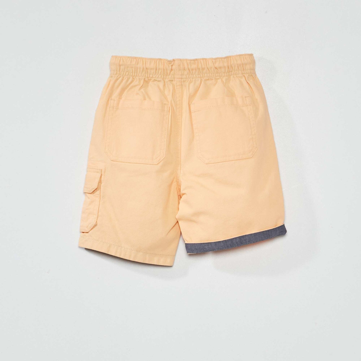 Bermuda droit en jean Orange