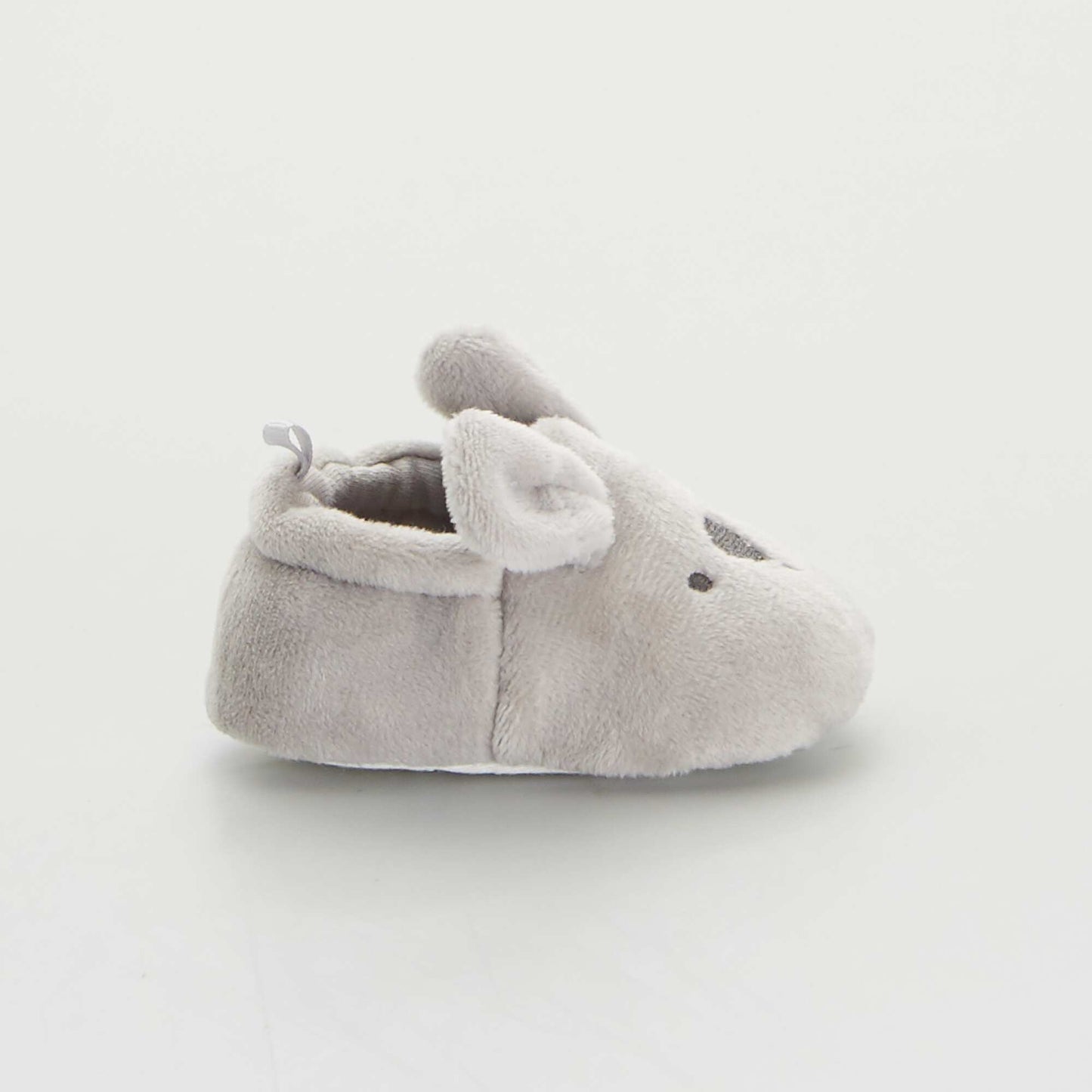 Chaussons b b en velours gris