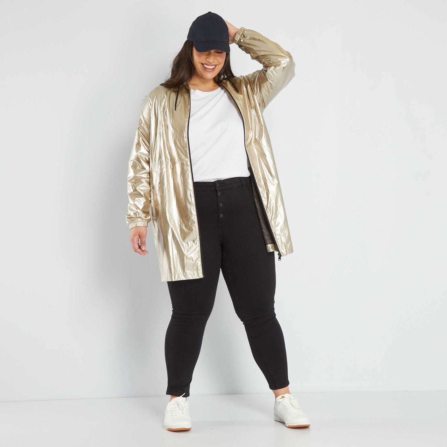 Blouson l ger argent Gris