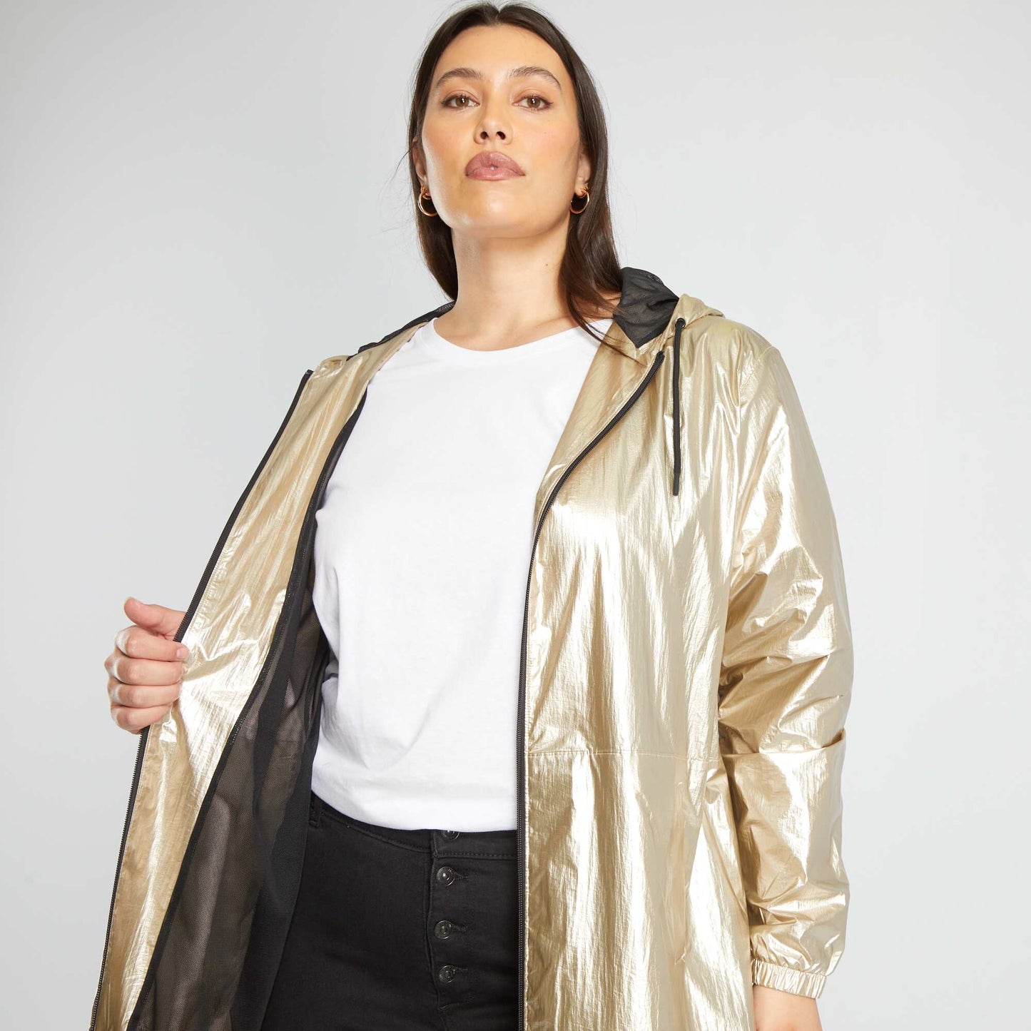 Blouson l ger argent Gris