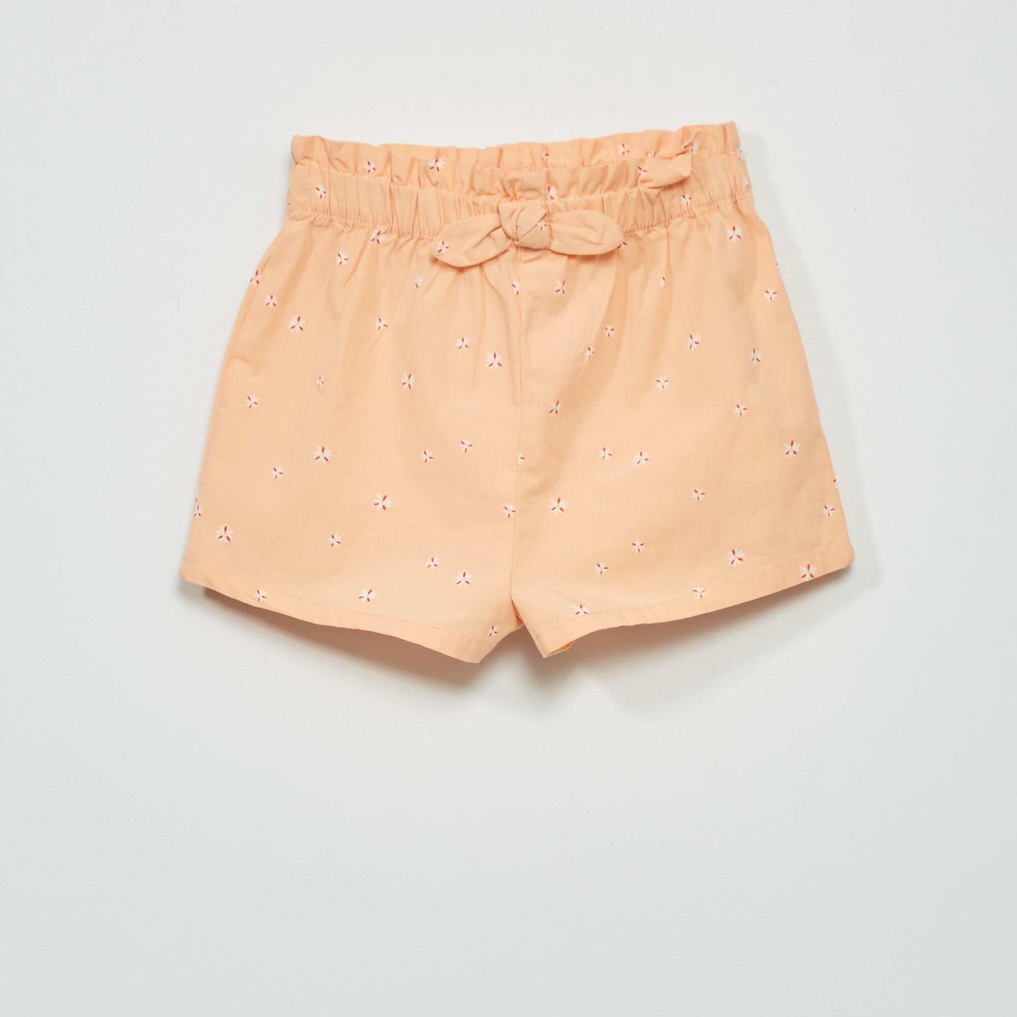 Short en popeline avec imprim Rose