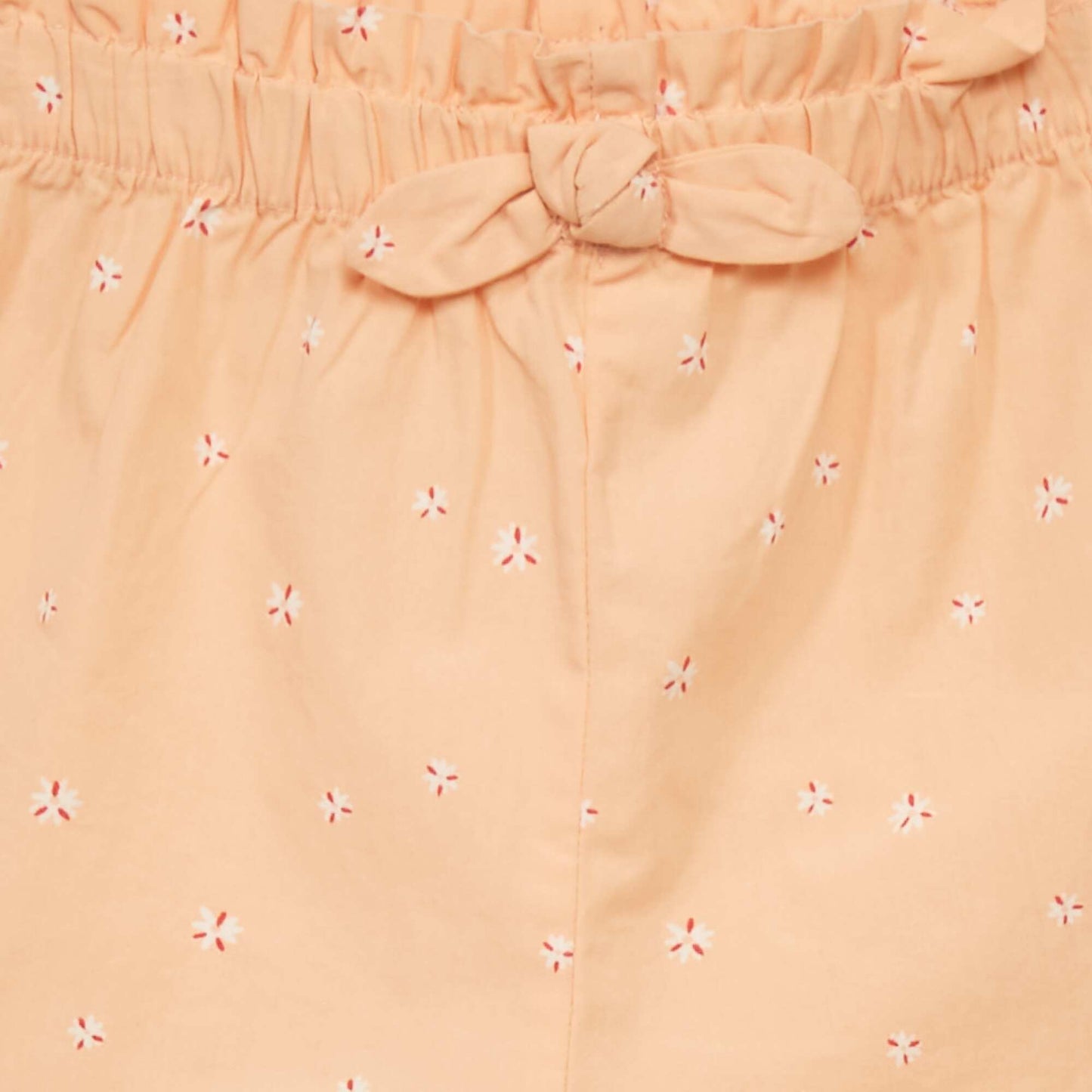 Short en popeline avec imprim Rose