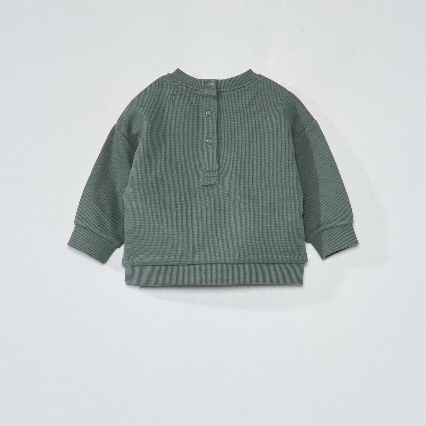 Sweat en maille gaufr e Vert