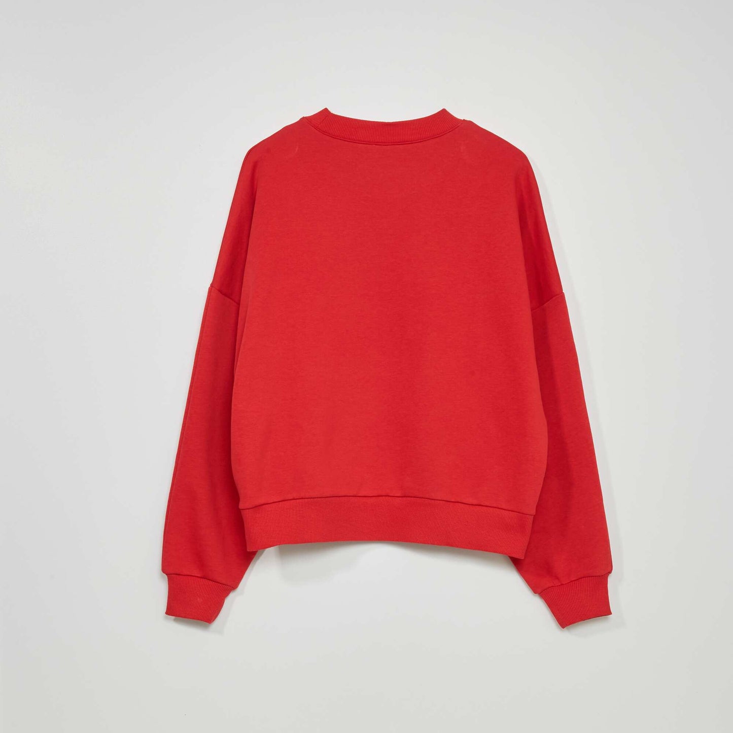 Sweat oversize en molleton Rouge