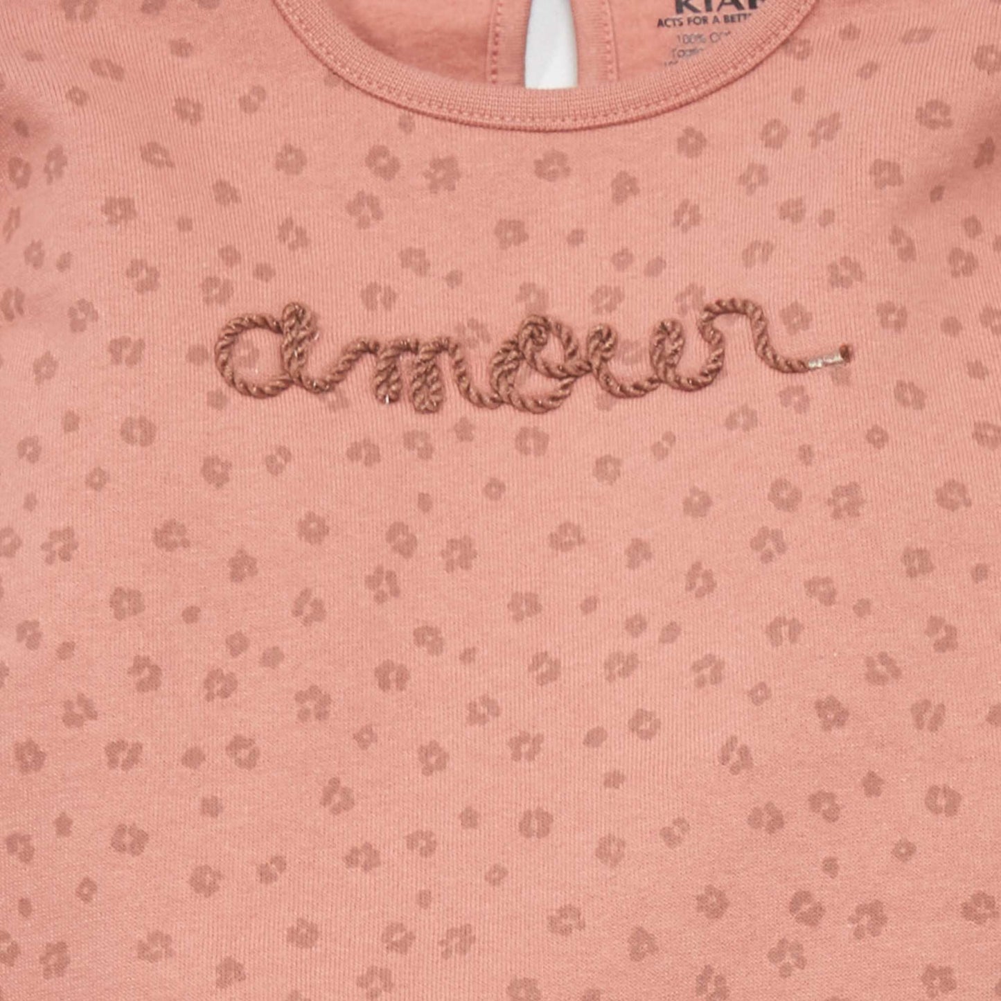 Sweat avec imprim Rose