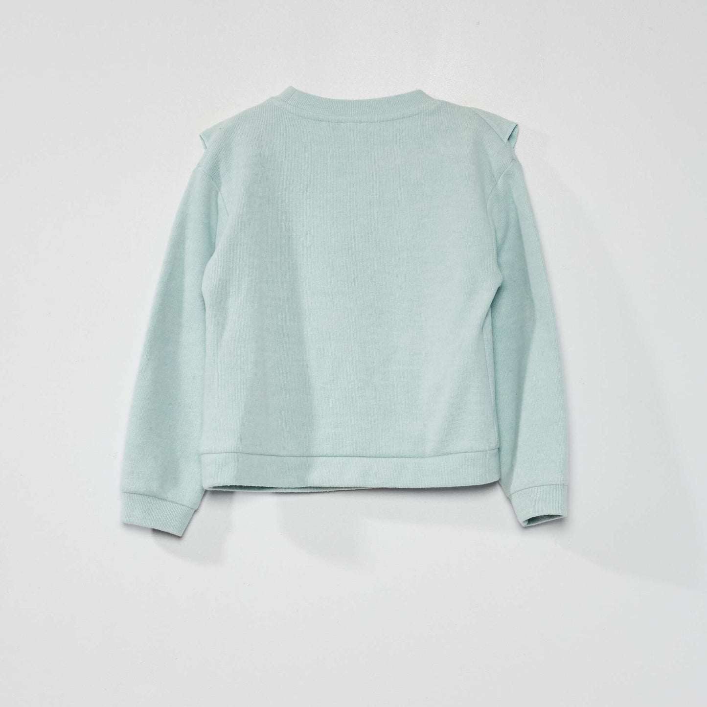 T-shirt en maille col rond Bleu clair