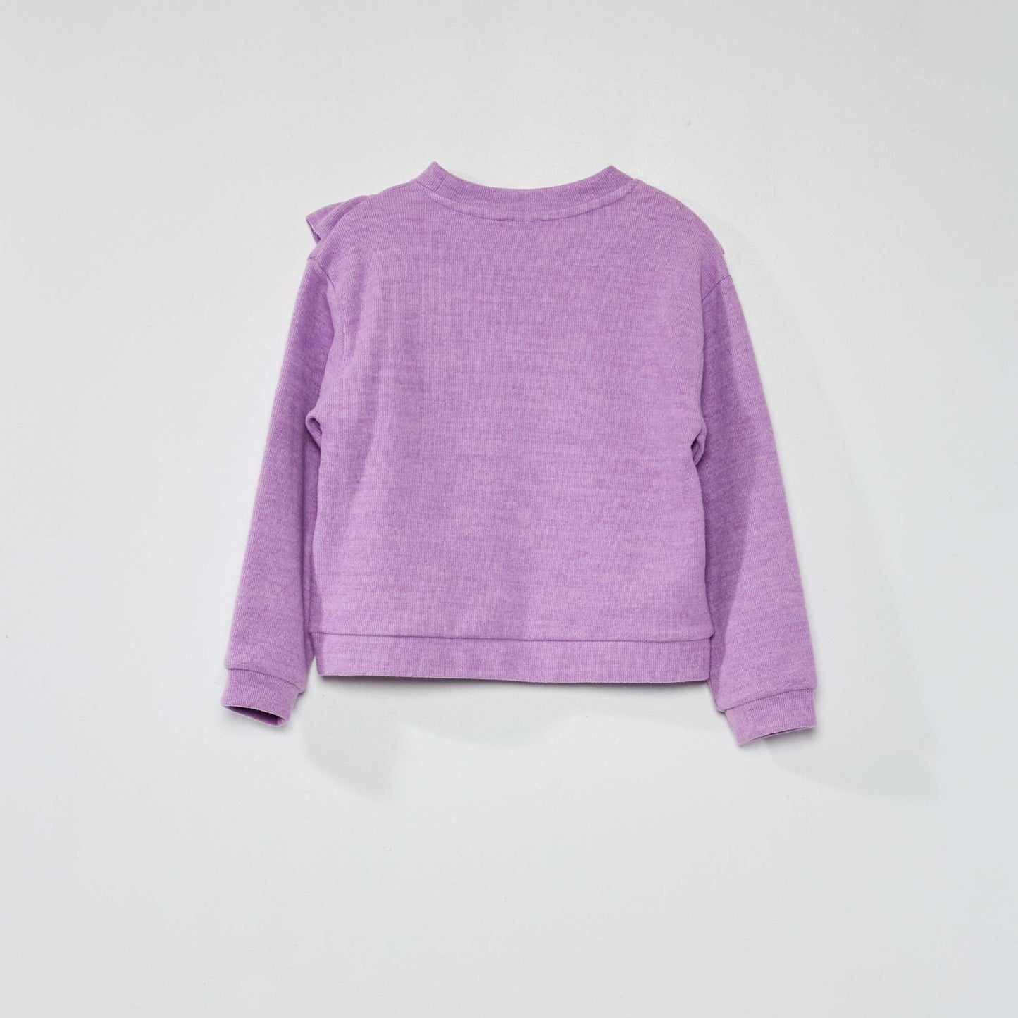 T-shirt en maille col rond Violet