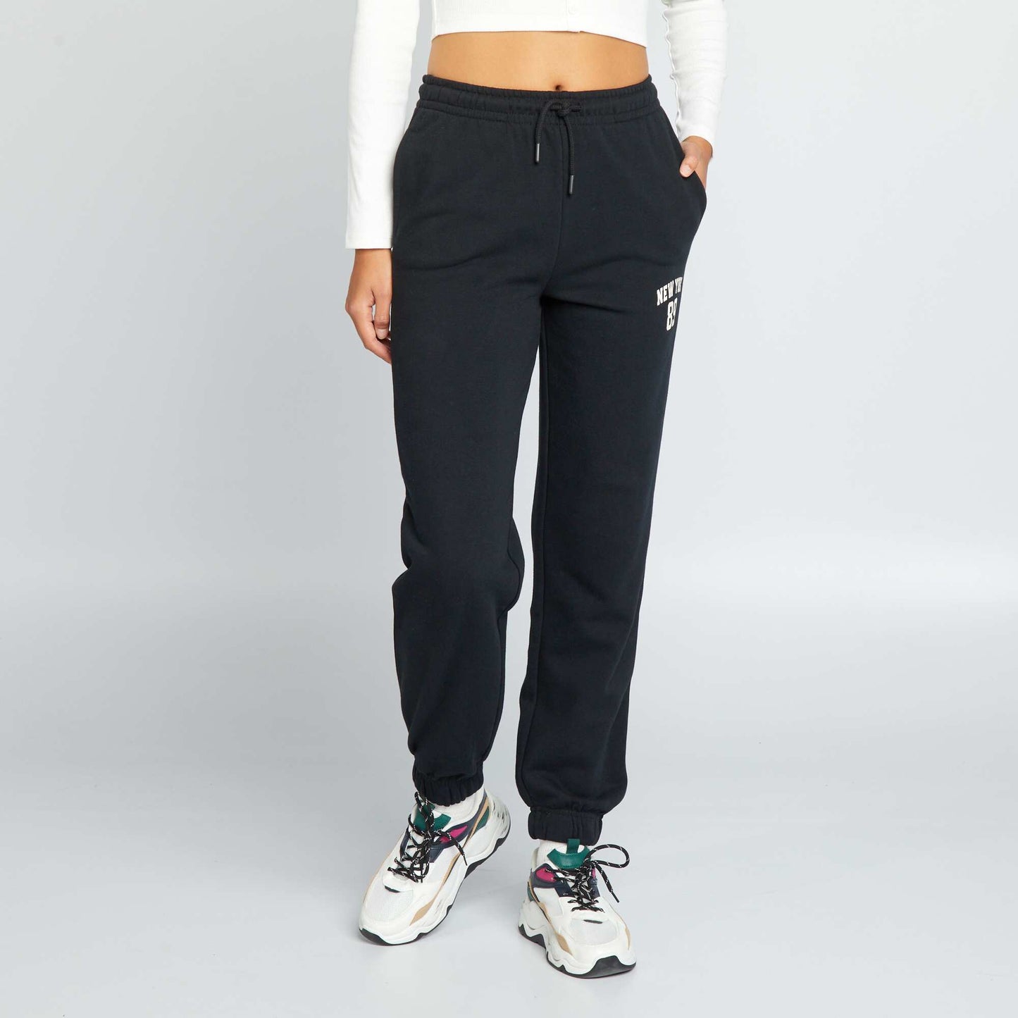 Pantalon de jogging 'New York' Noir
