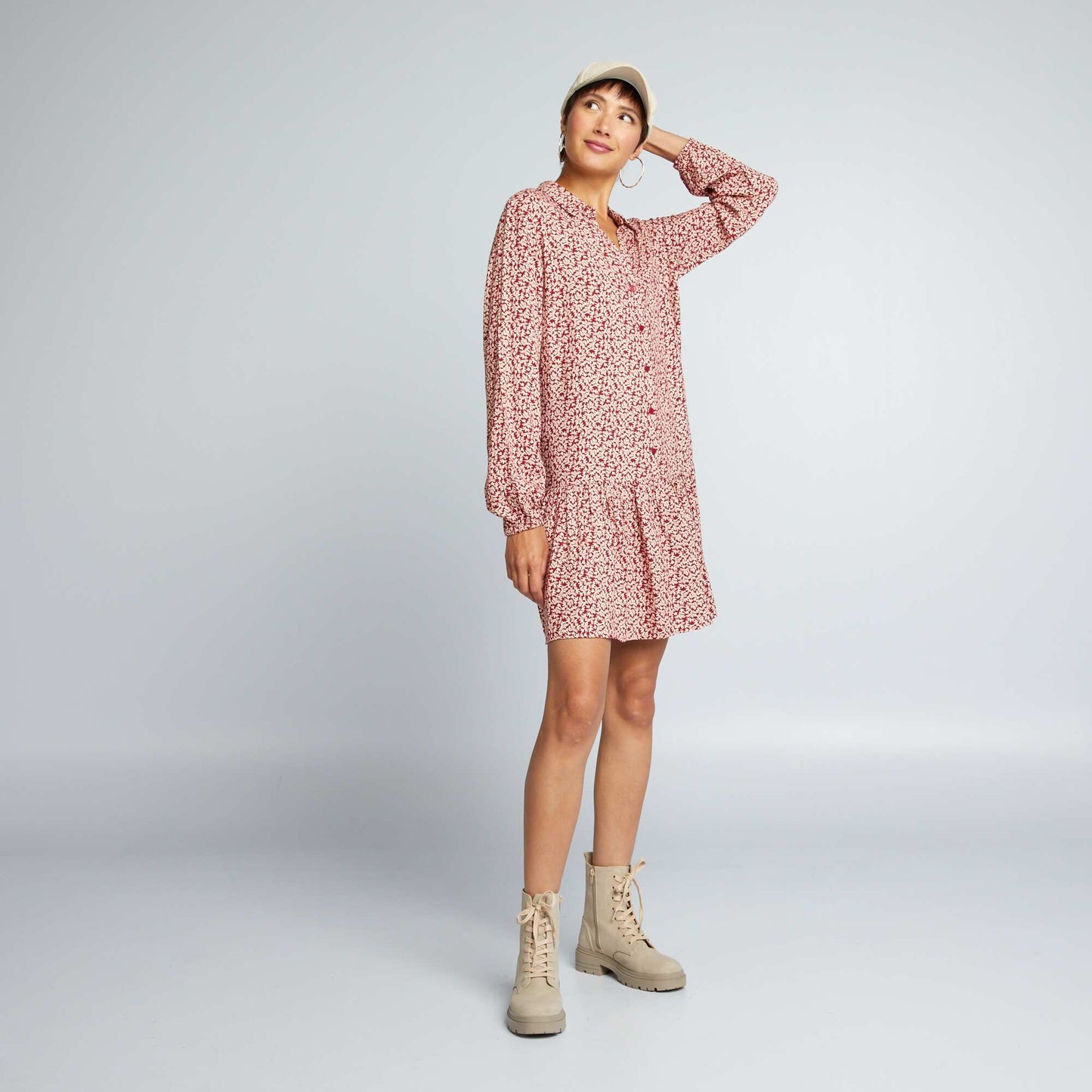 Robe courte base vas e Rouge