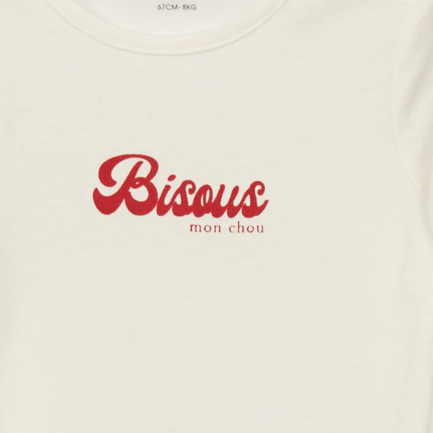 T-shirt manches longues avec imprim Blanc