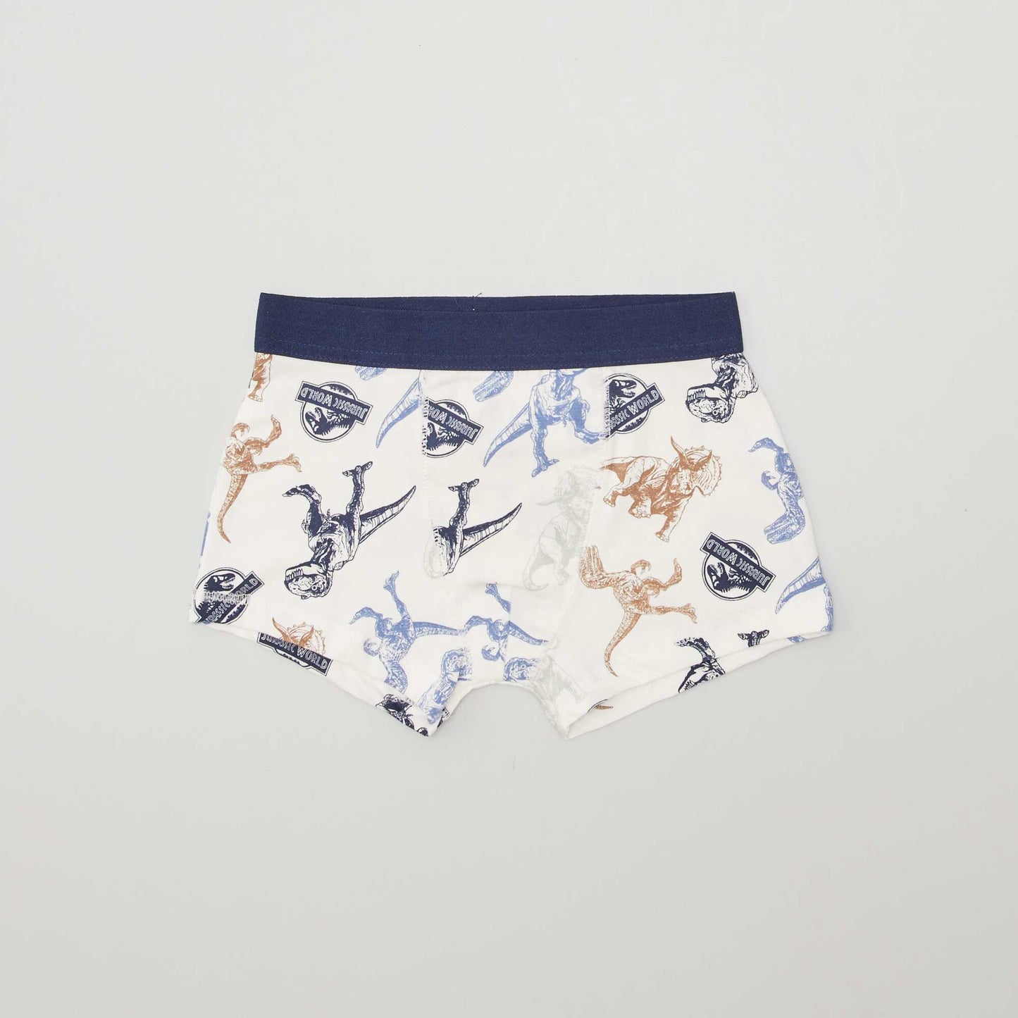 Lot de 2 boxers 'Jurassic Park' Blanc/bleu