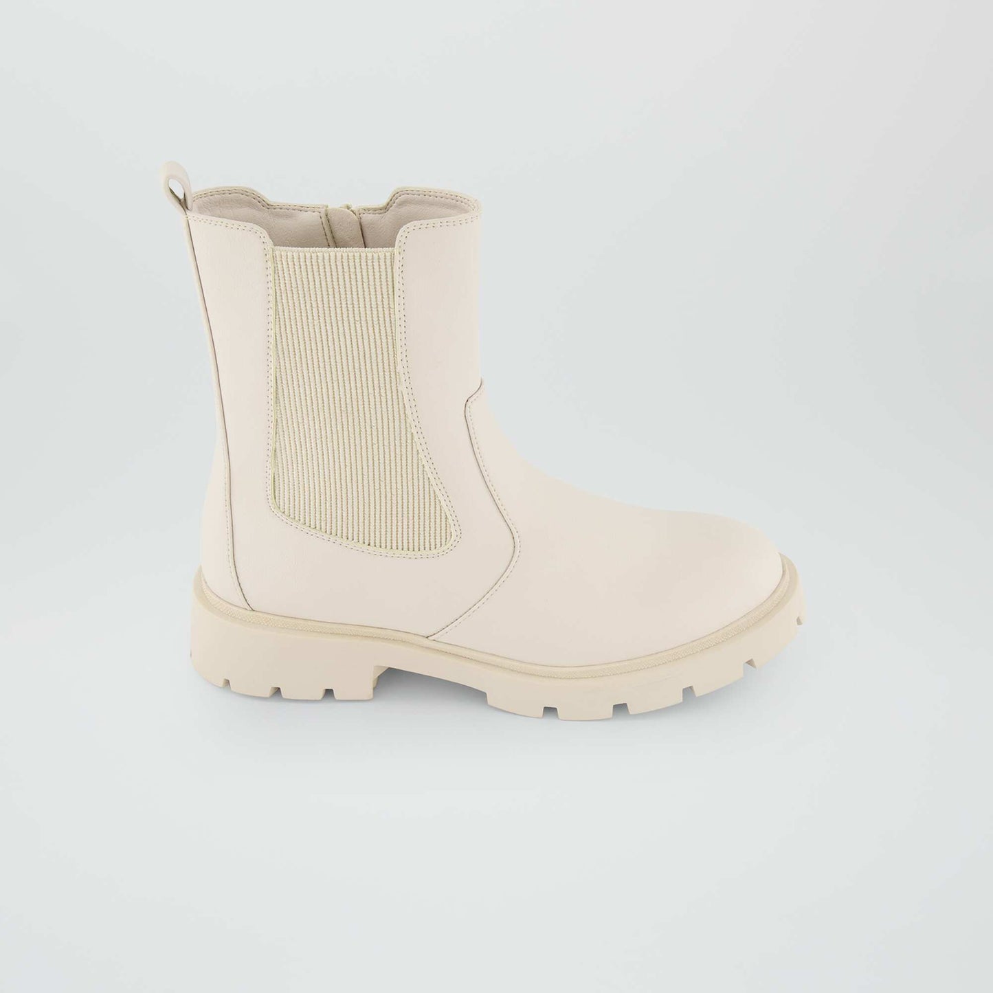 Boots chelsea Blanc
