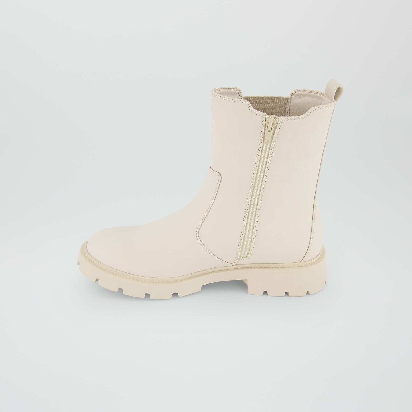 Boots chelsea Blanc