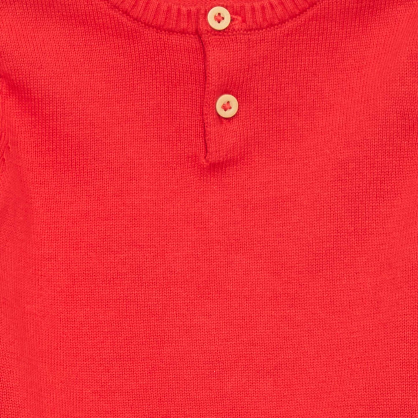 Pull en maille tricot Rouge