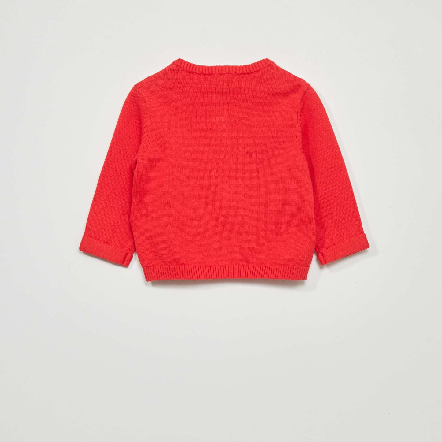 Pull en maille tricot Rouge