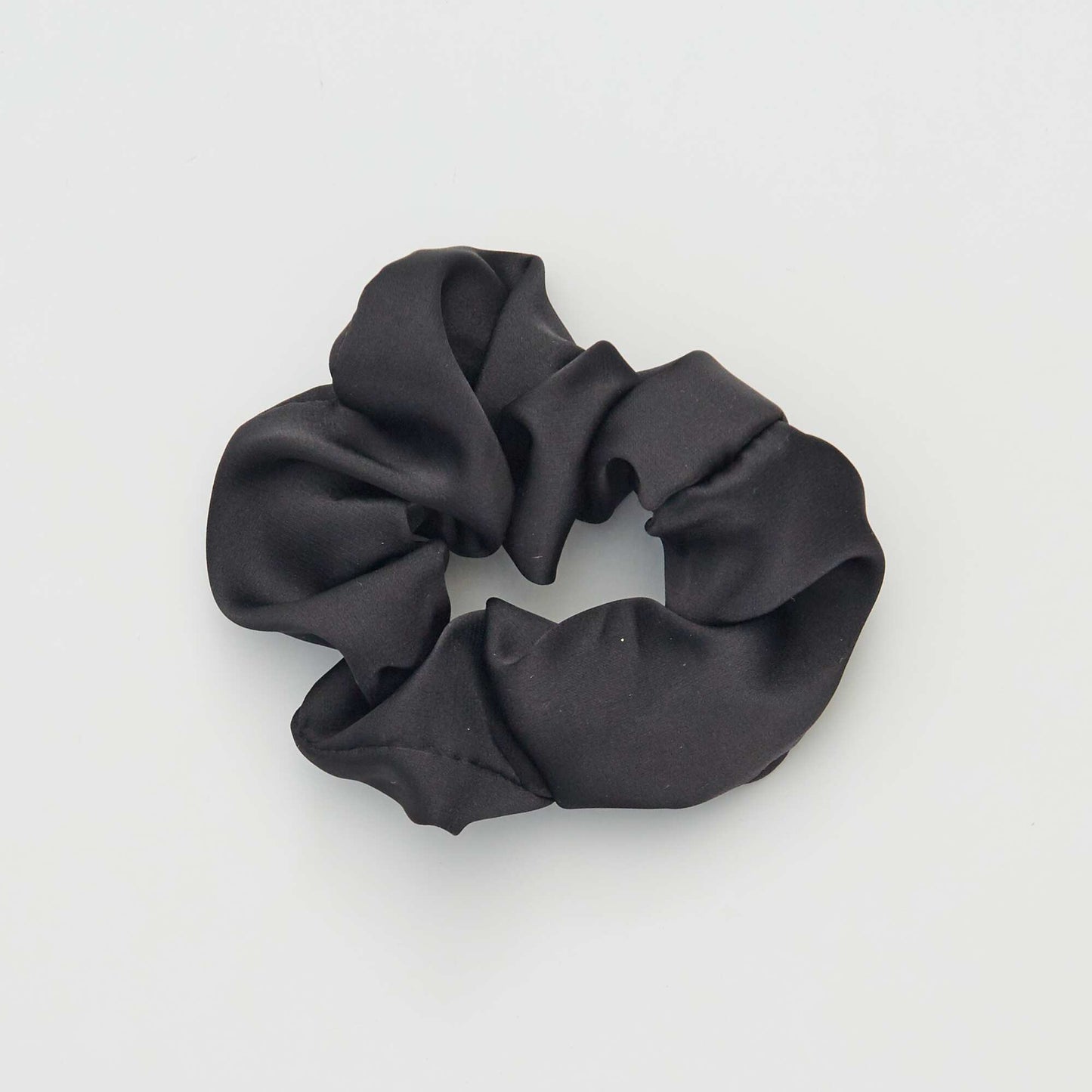 lot de 3 lastiques + chouchou satin s Noir