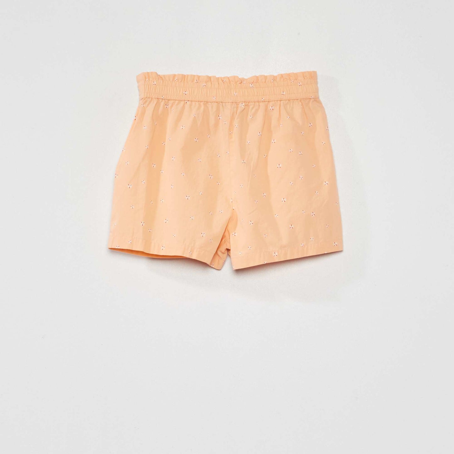 Short ample en coton Corail