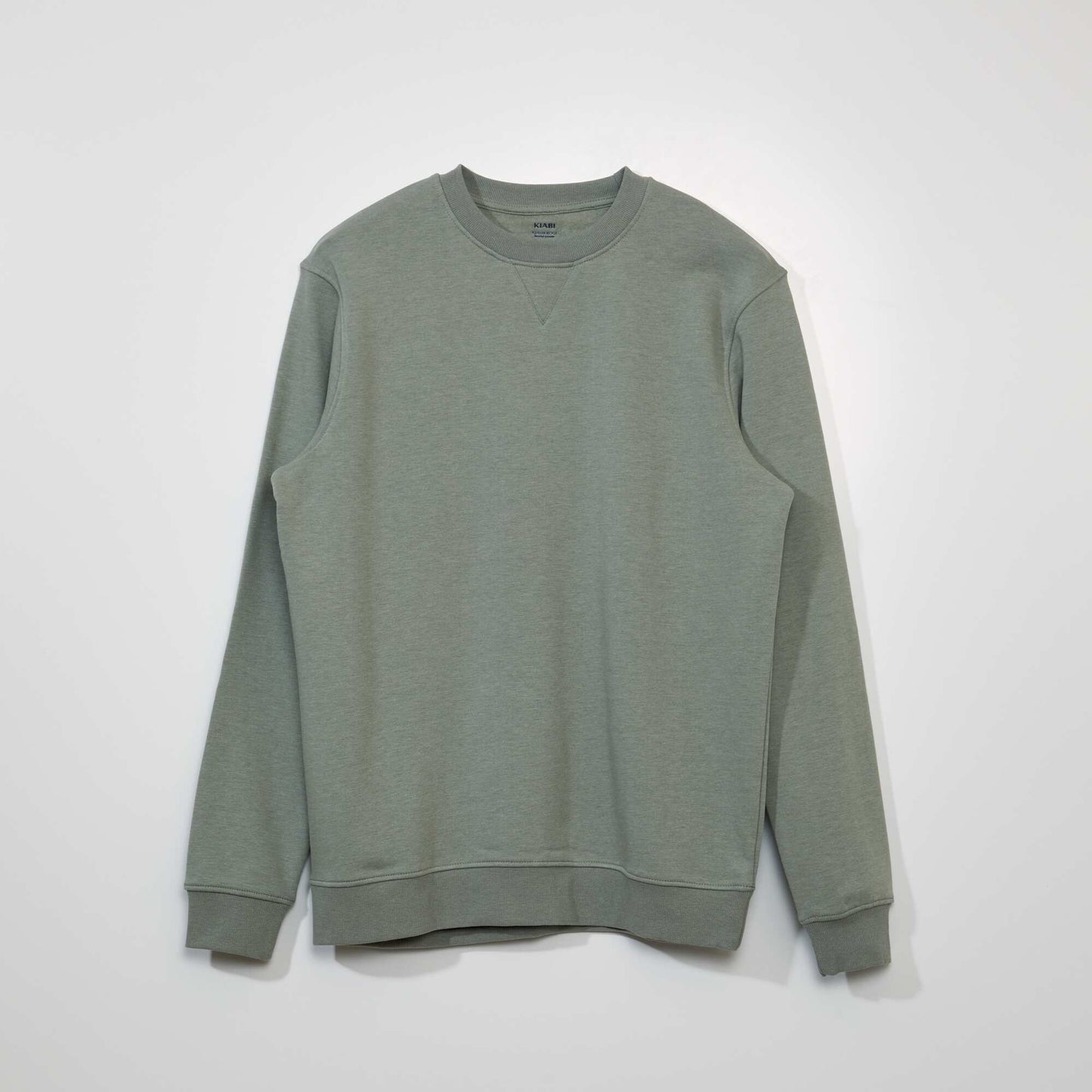 Sweat en molleton col rond Vert