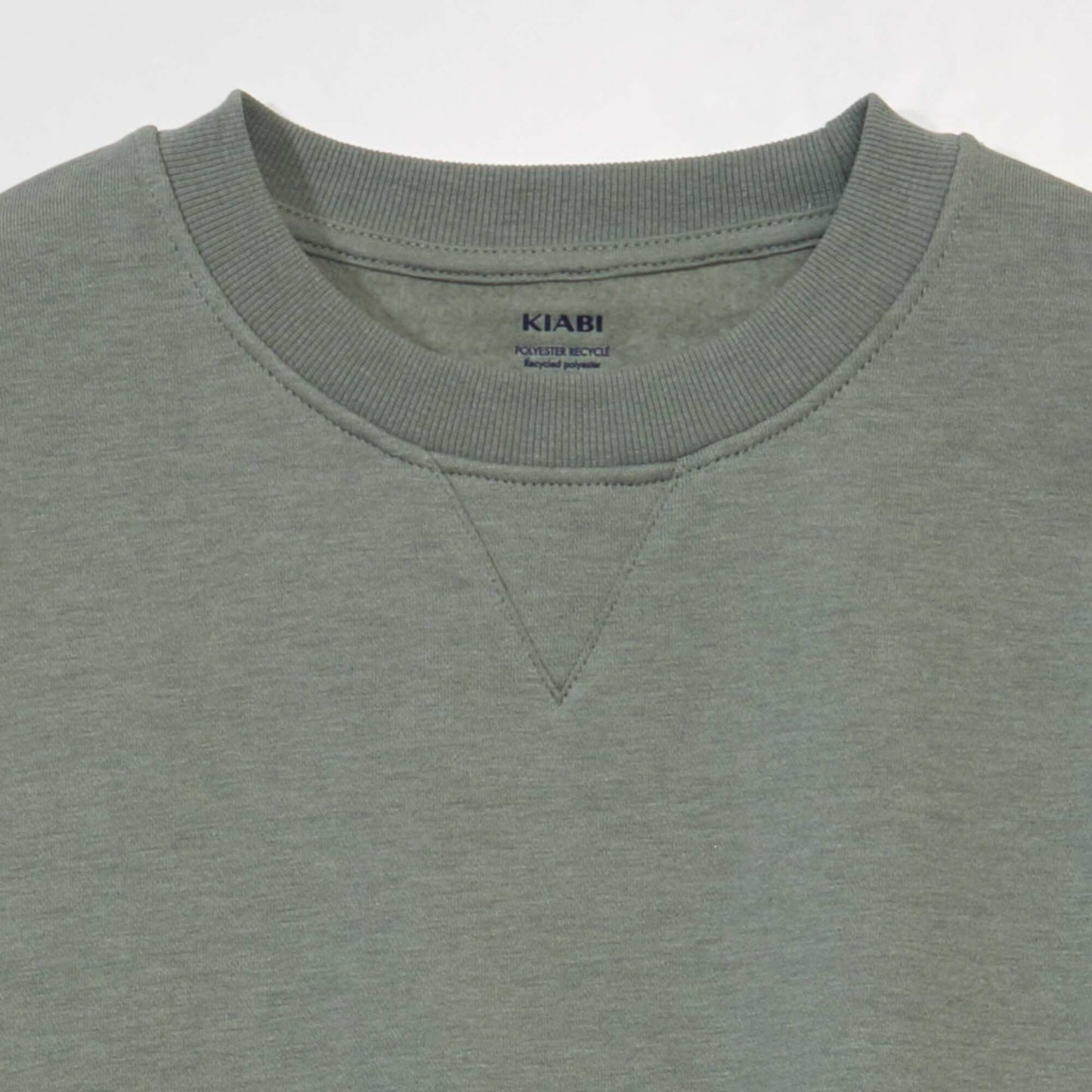 Sweat en molleton col rond Vert