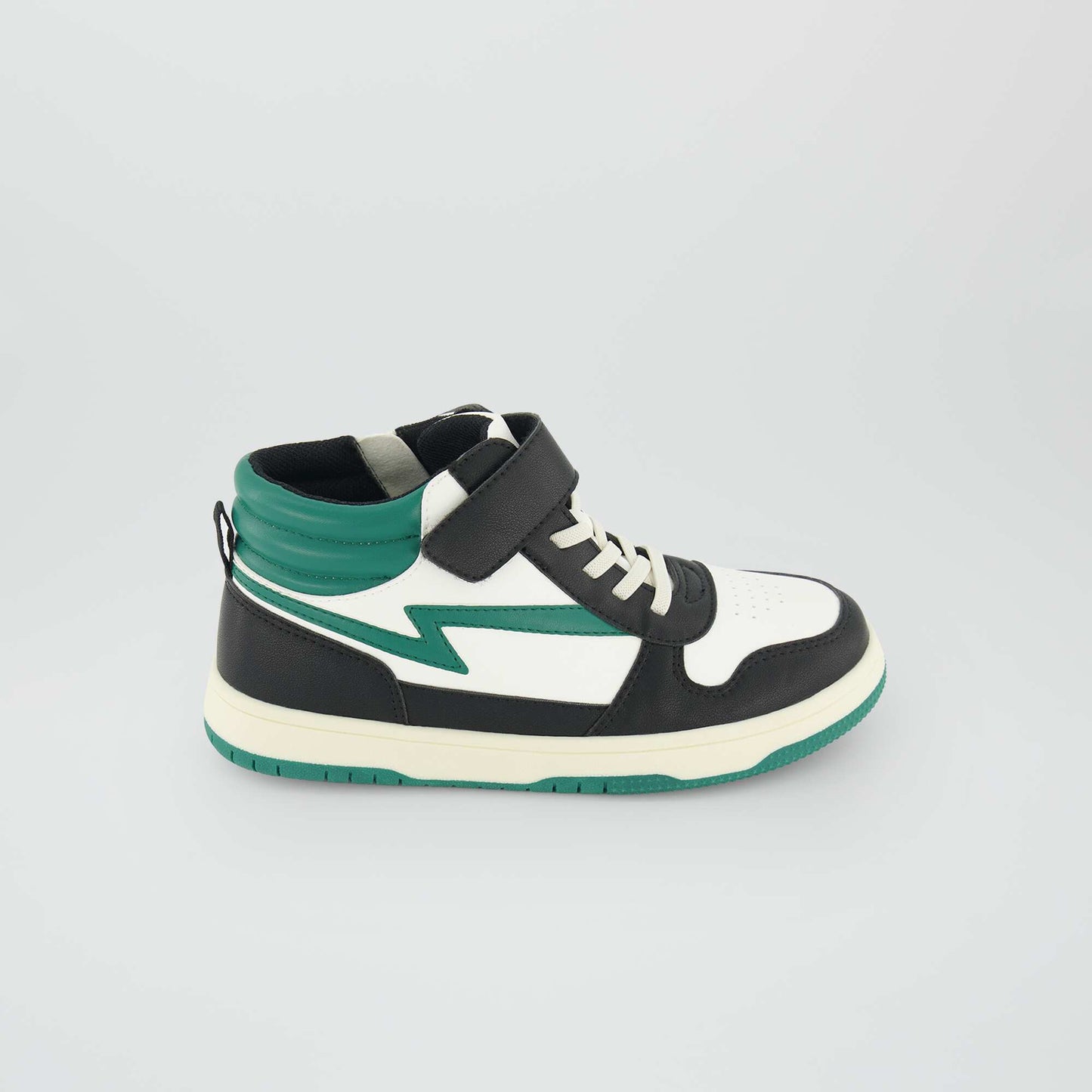 Baskets montantes tricolore Vert