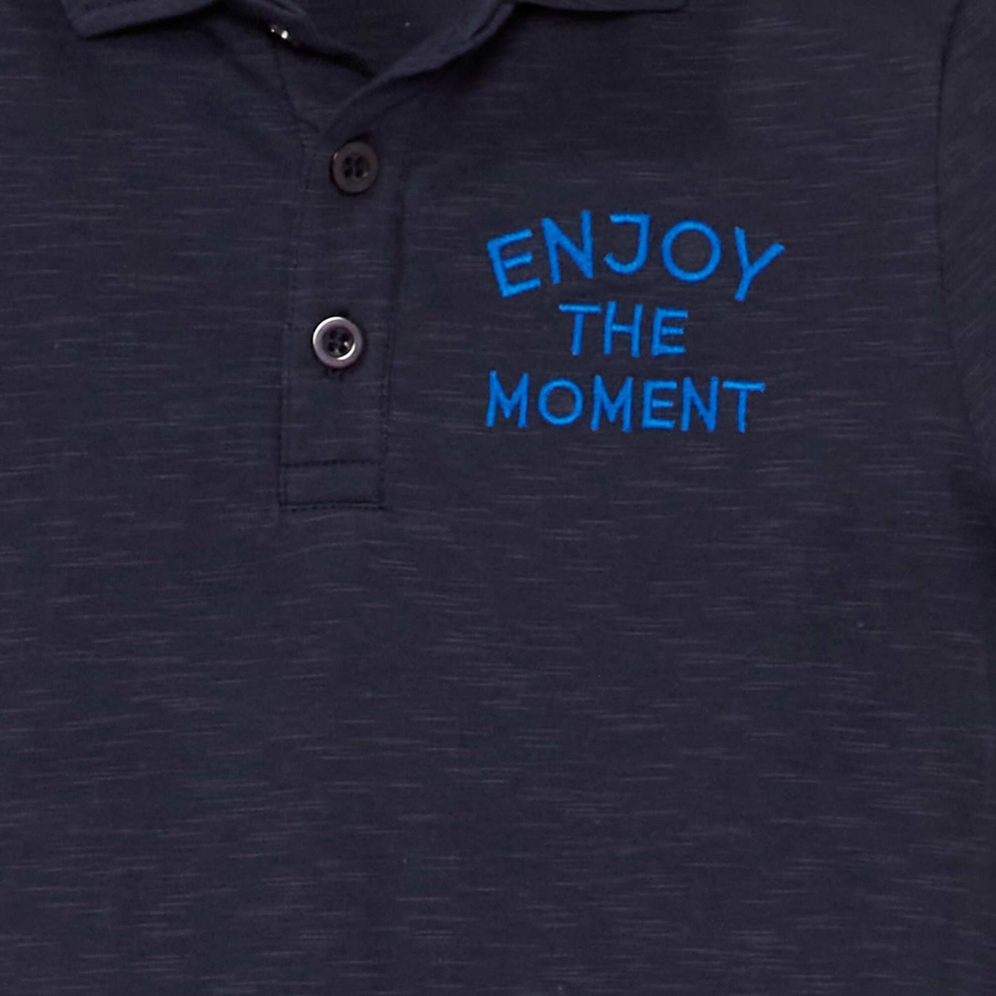 Polo 'Enjoy the moment' Bleu