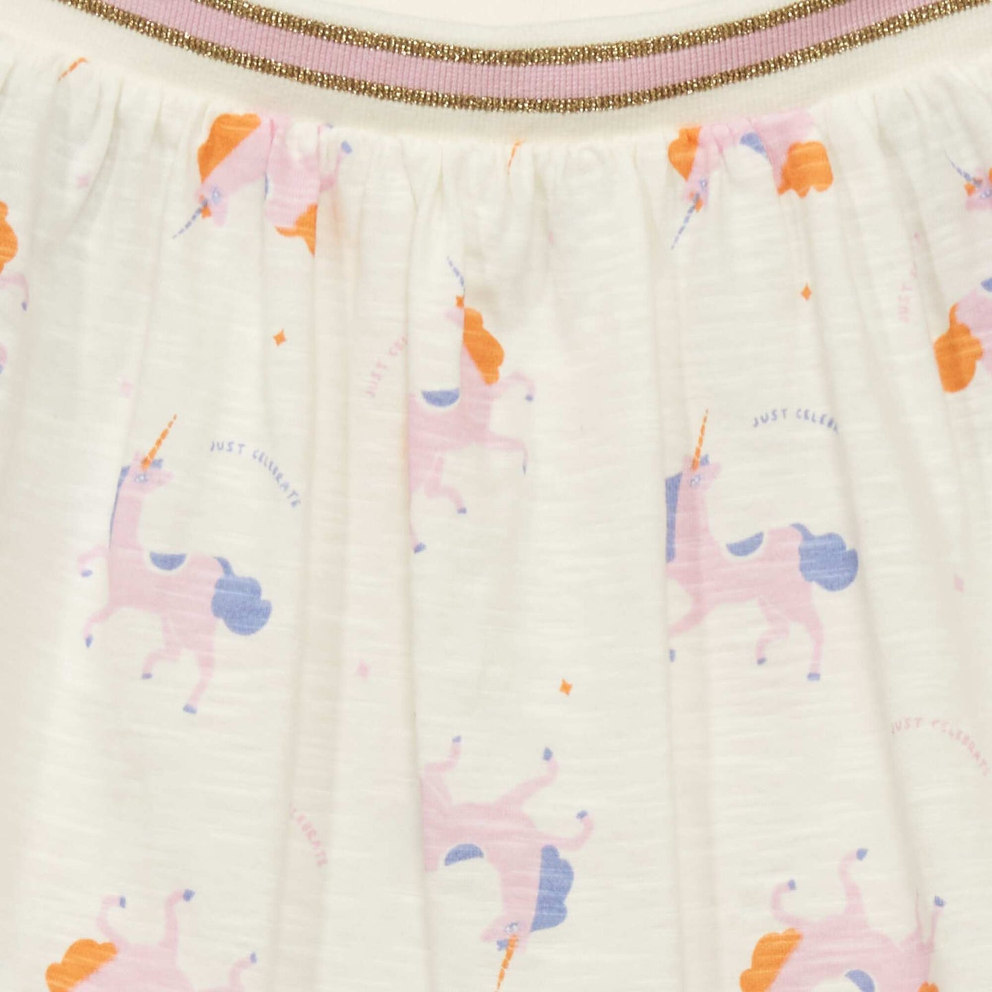 Jupe avec ceinture paillet e Blanc