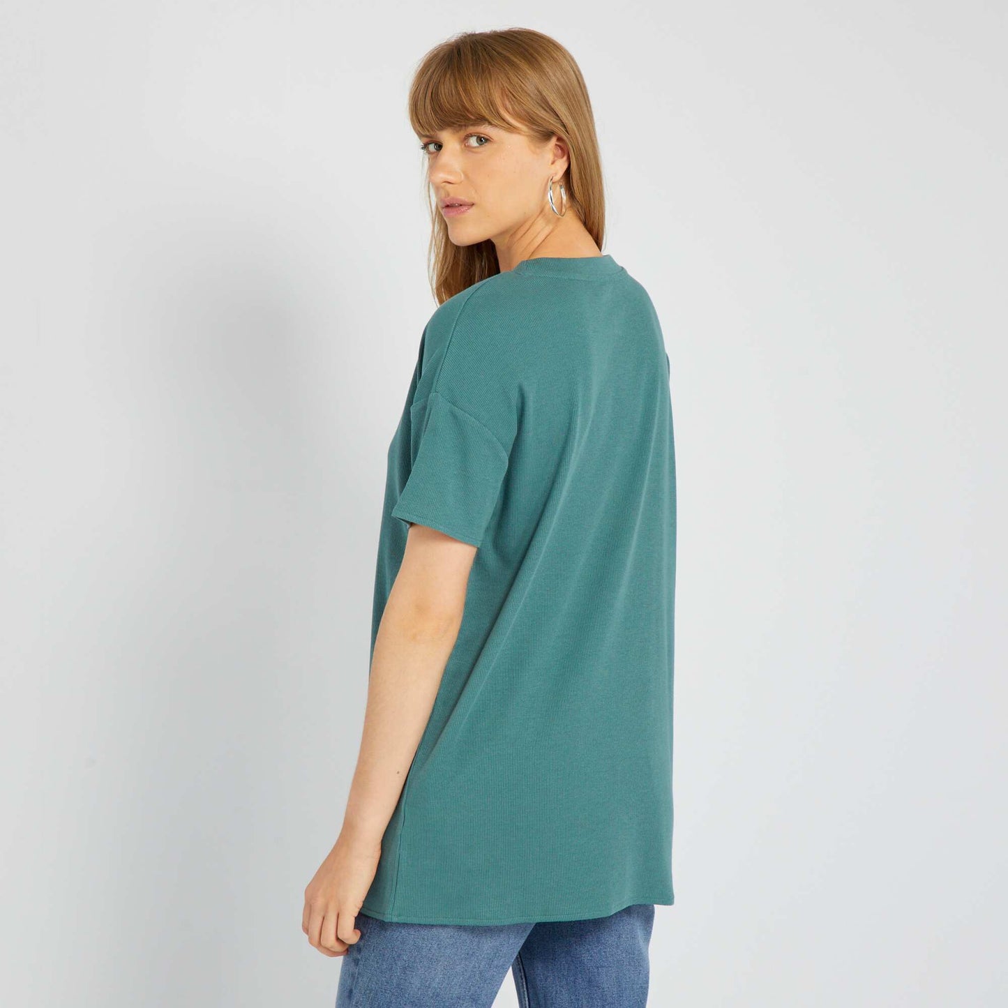T-shirt long c tel Vert