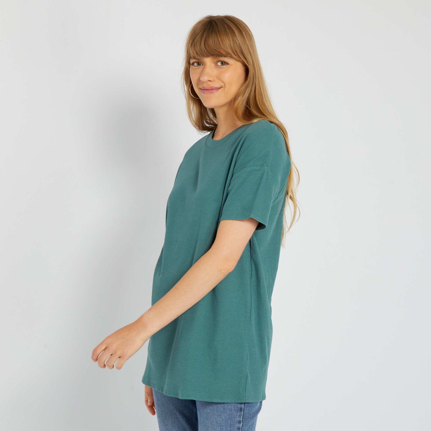 T-shirt long c tel Vert