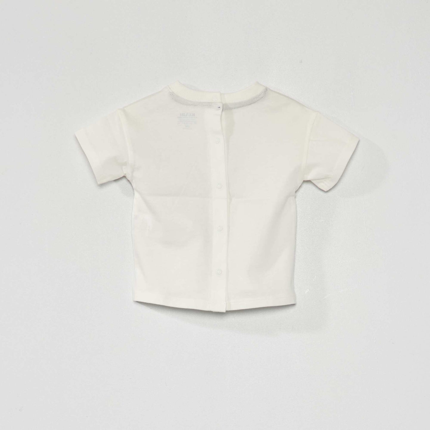 T-shirt en jersey manches courtes Blanc