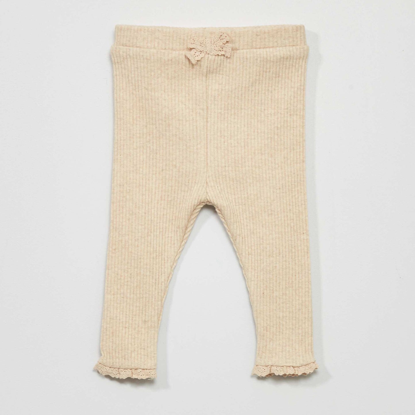 Legging + chaussettes en maille c tel e - 2 pi ces Beige