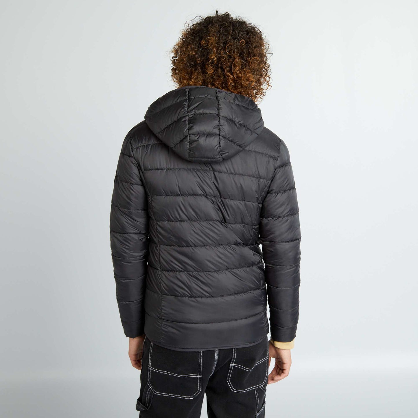 Doudoune matelass capuche Noir