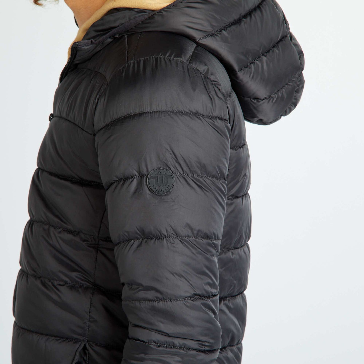 Doudoune matelass capuche Noir