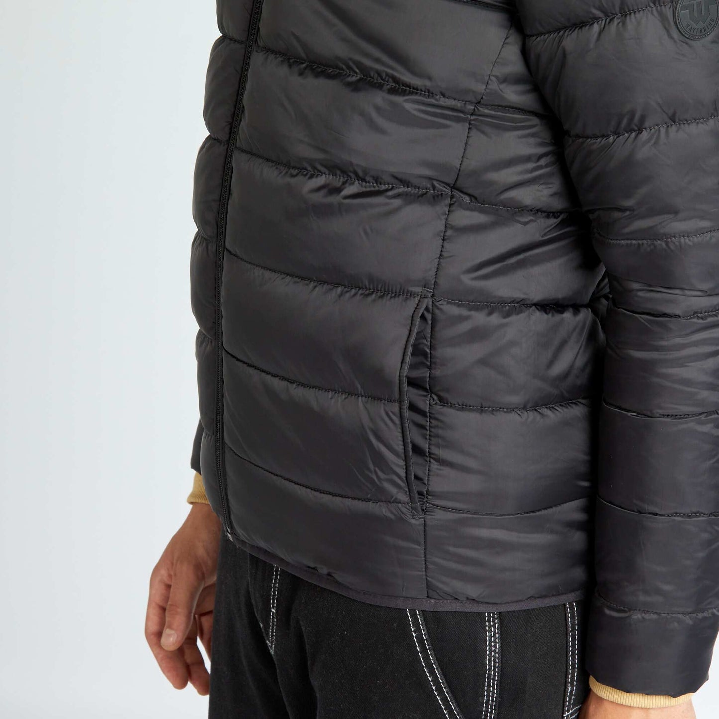 Doudoune matelass capuche Noir