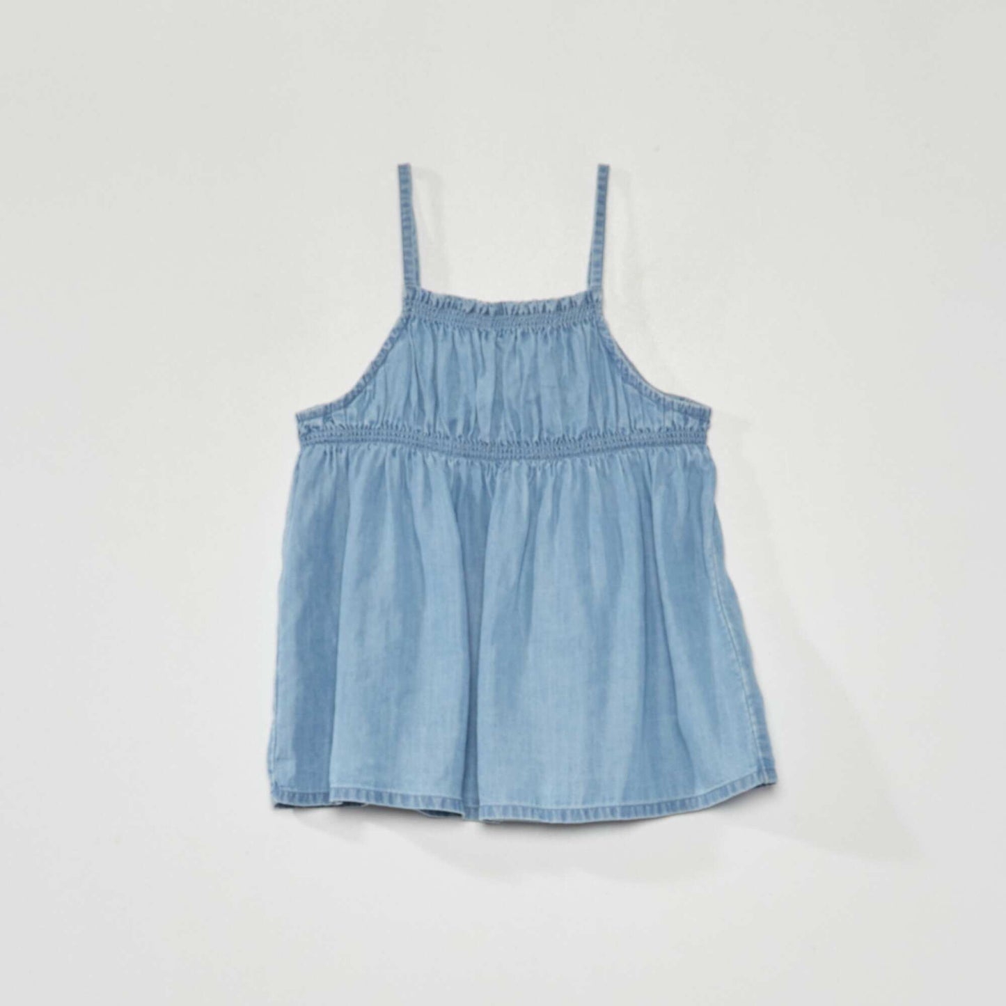Blouse fines bretelles Bleu
