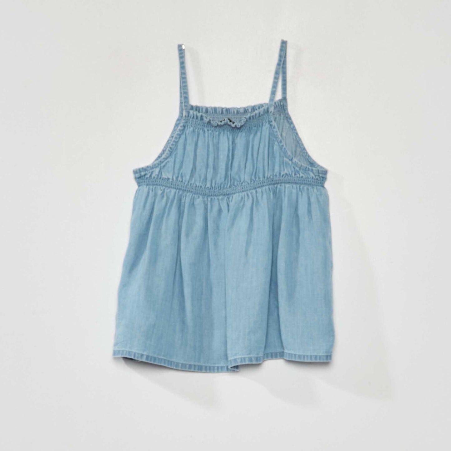 Blouse fines bretelles Bleu