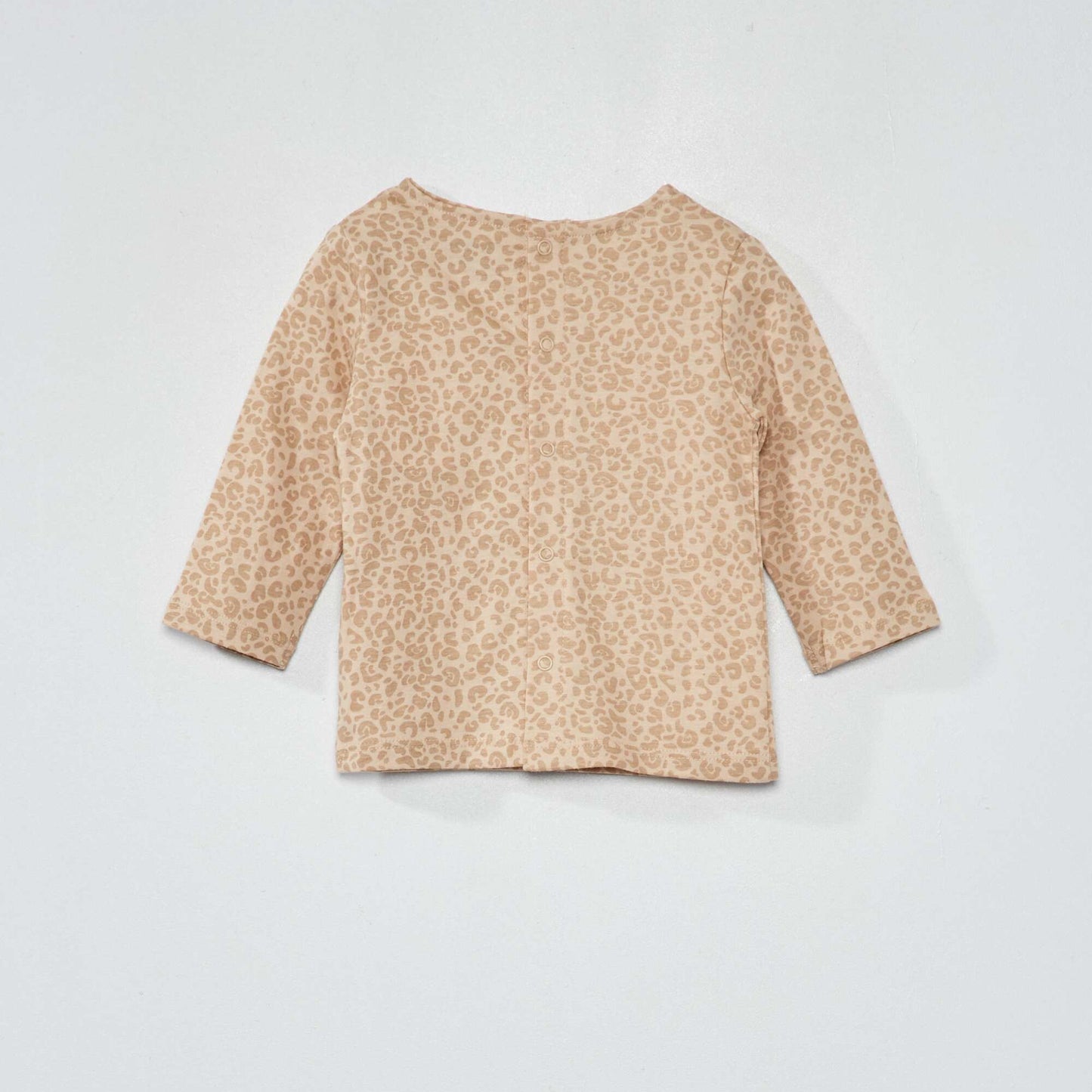T-shirt manches longues avec imprim Beige