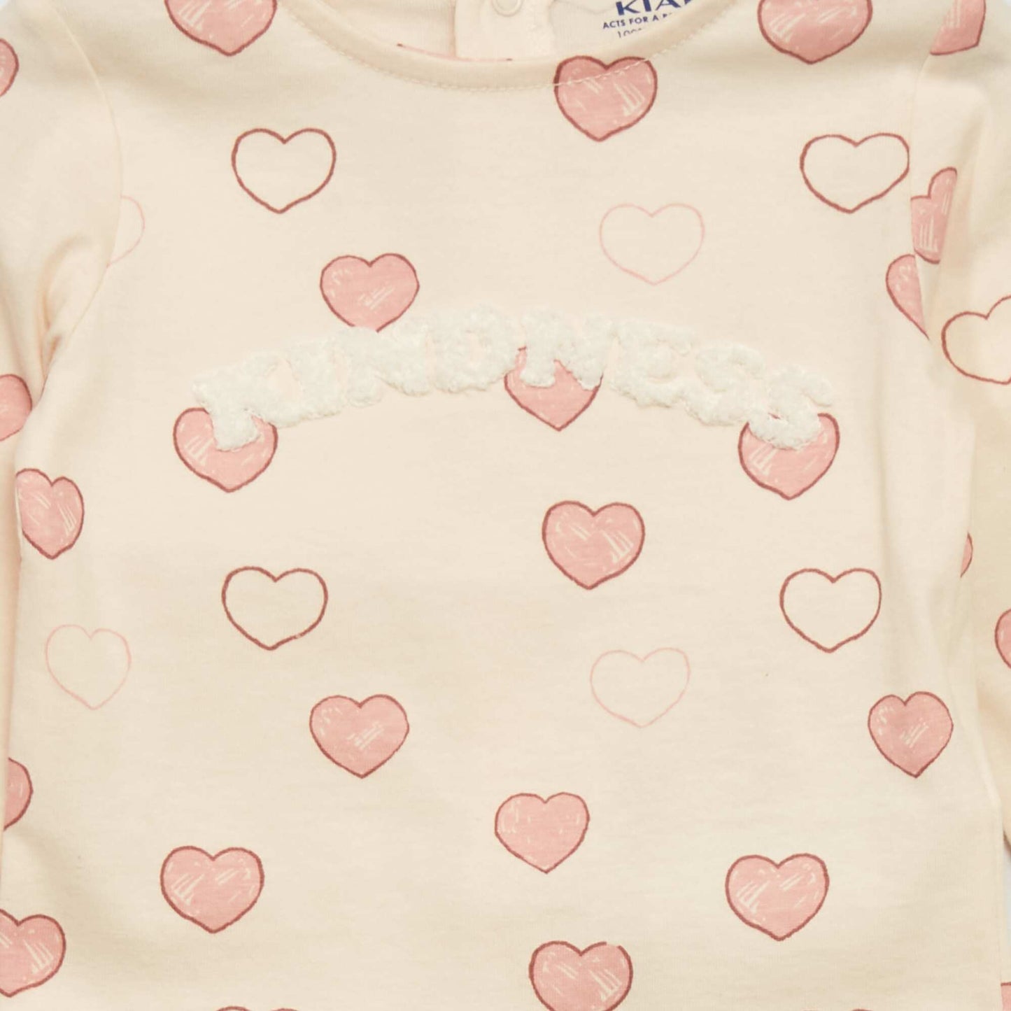 T-shirt manches longues avec imprim Rose