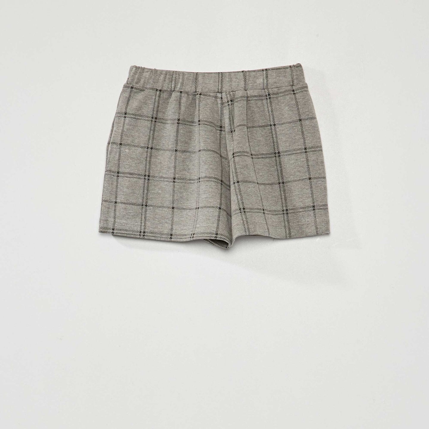 Jupe en maille avec boutons fantaisie Gris