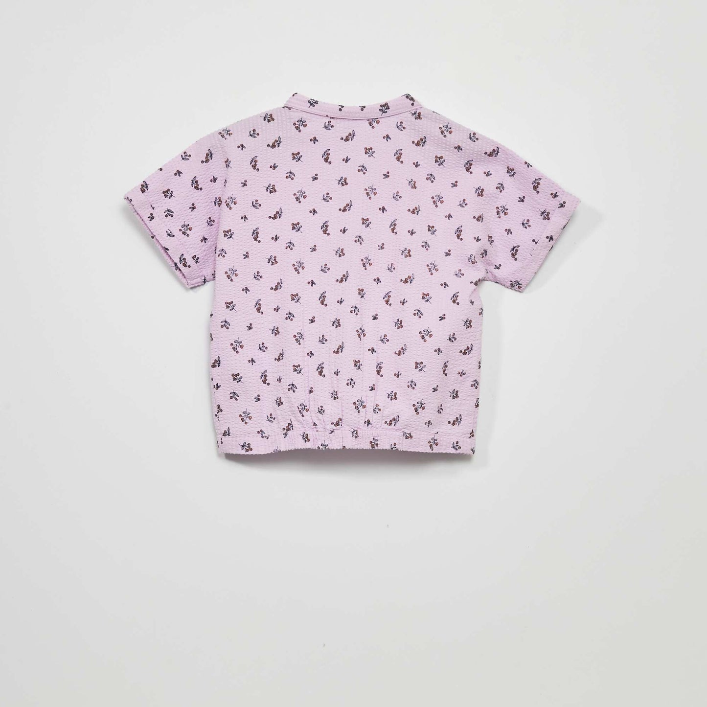 Chemisier en maille gaufr e Violet