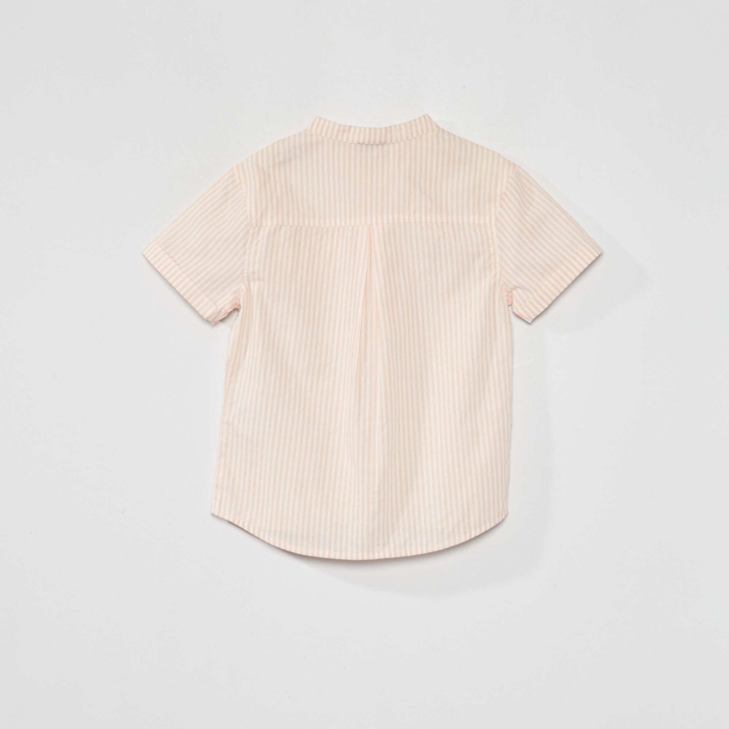 Chemise manches courtes motif Blanc