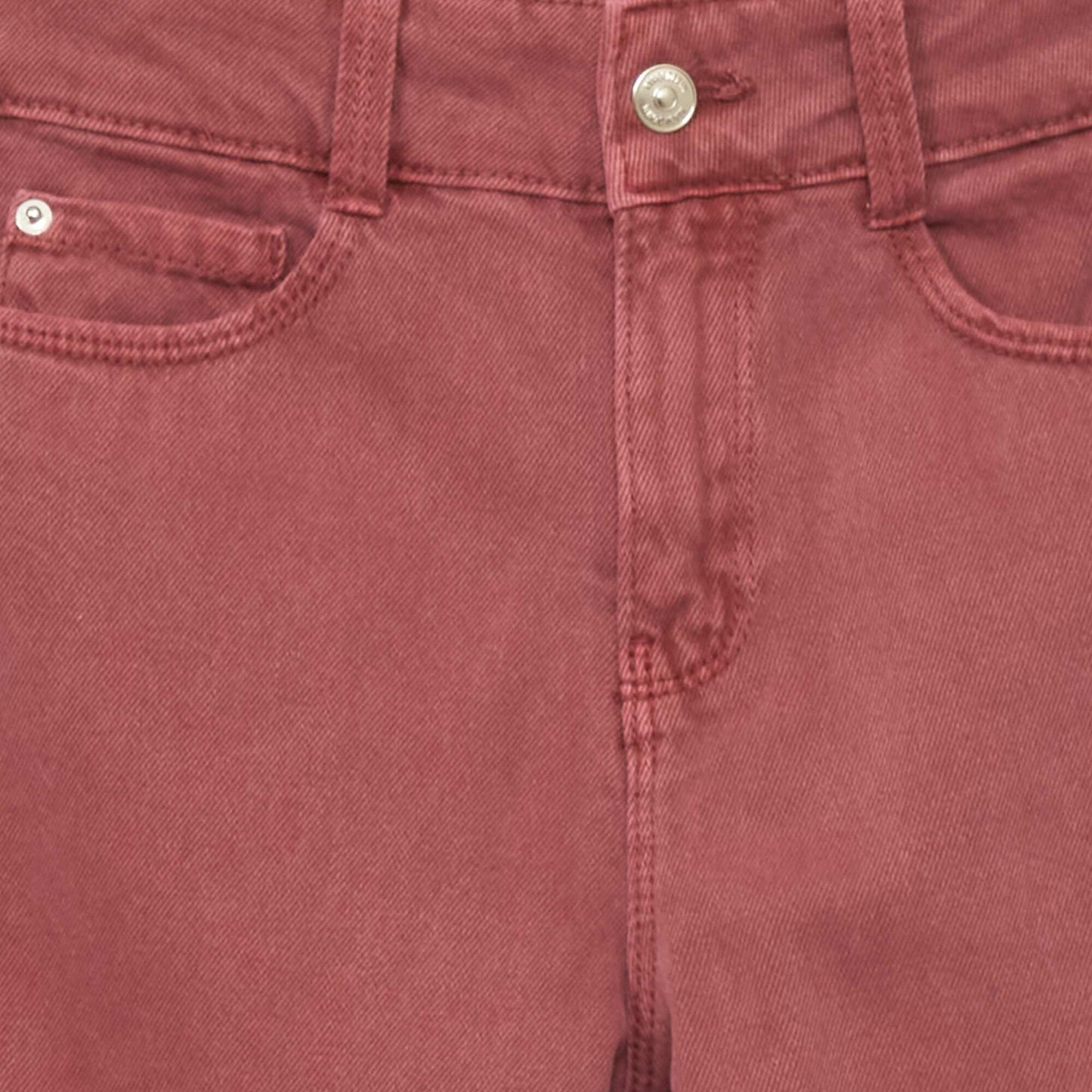 Jean wide-leg 5 poches Bordeaux