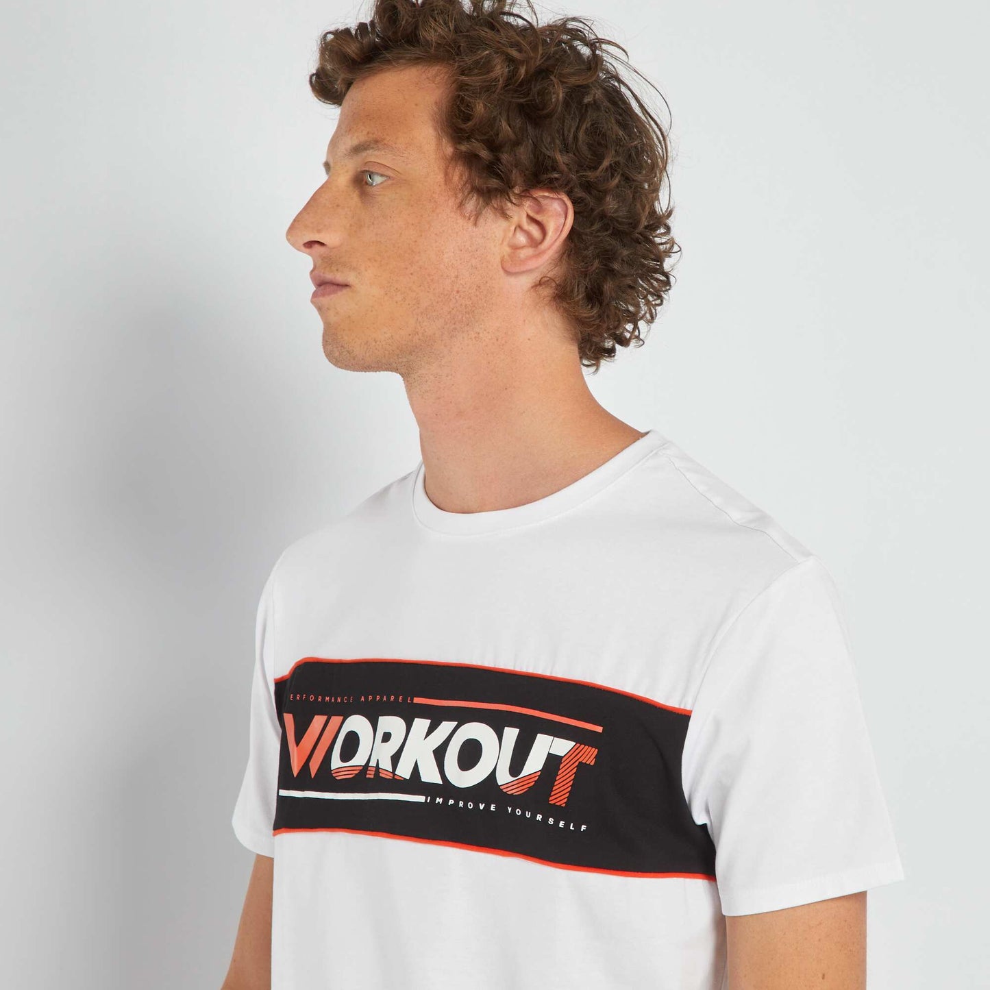 T-shirt de sport en jersey Blanc