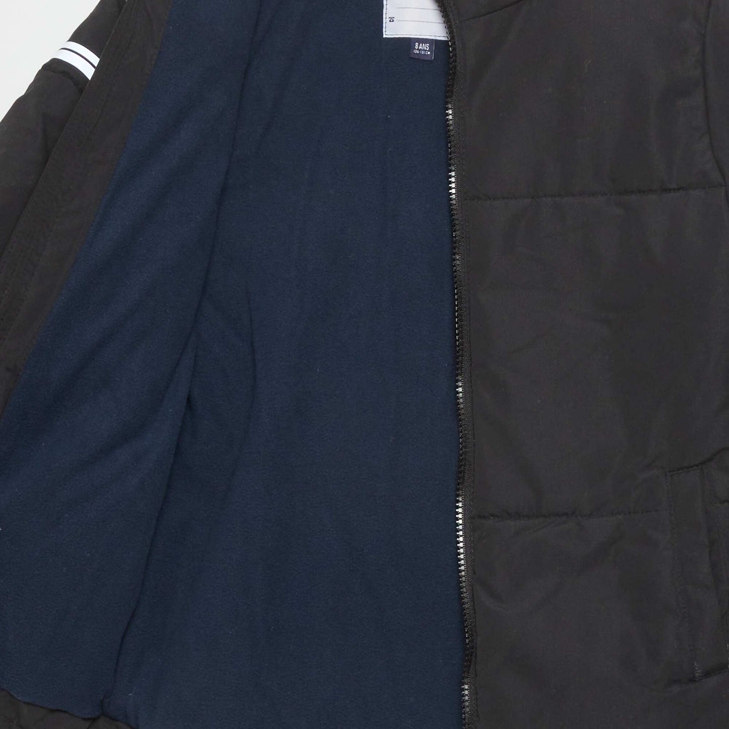 Doudoune en bouteilles recycl es noir