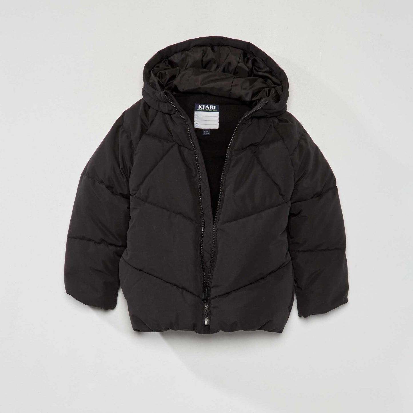 Doudoune en bouteilles recycl es noir