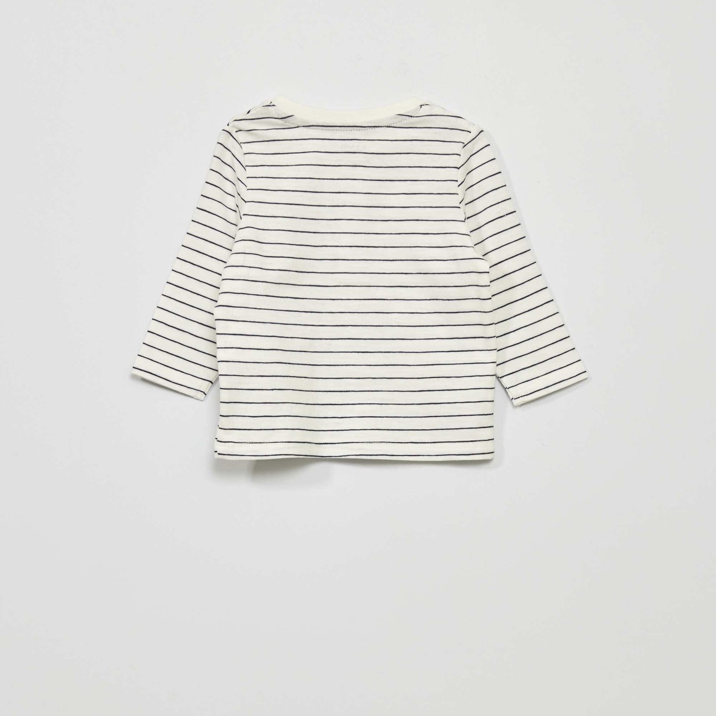 T-shirt en jersey manches longues BLANC