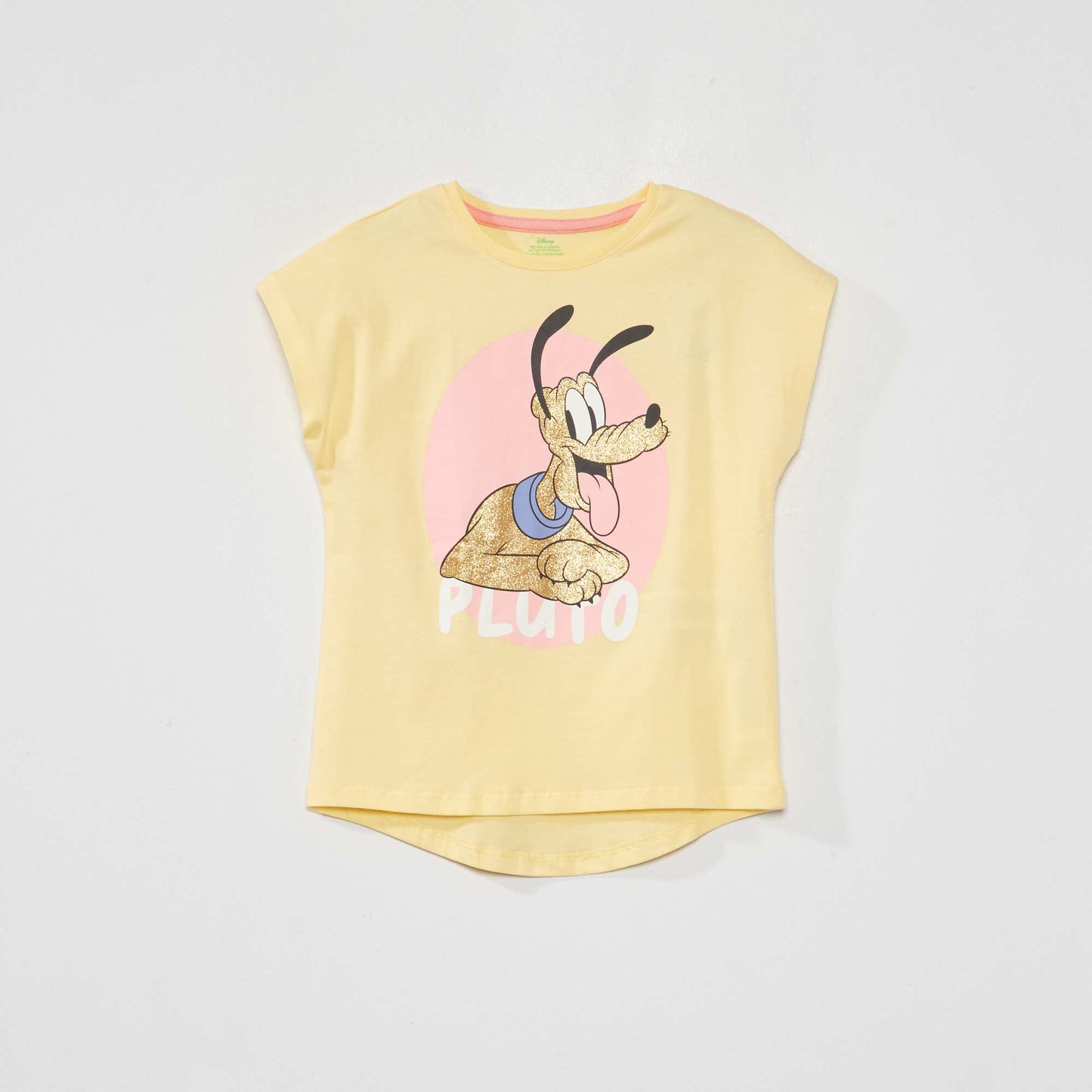 T-shirt en jersey 'Disney' paillet Jaune
