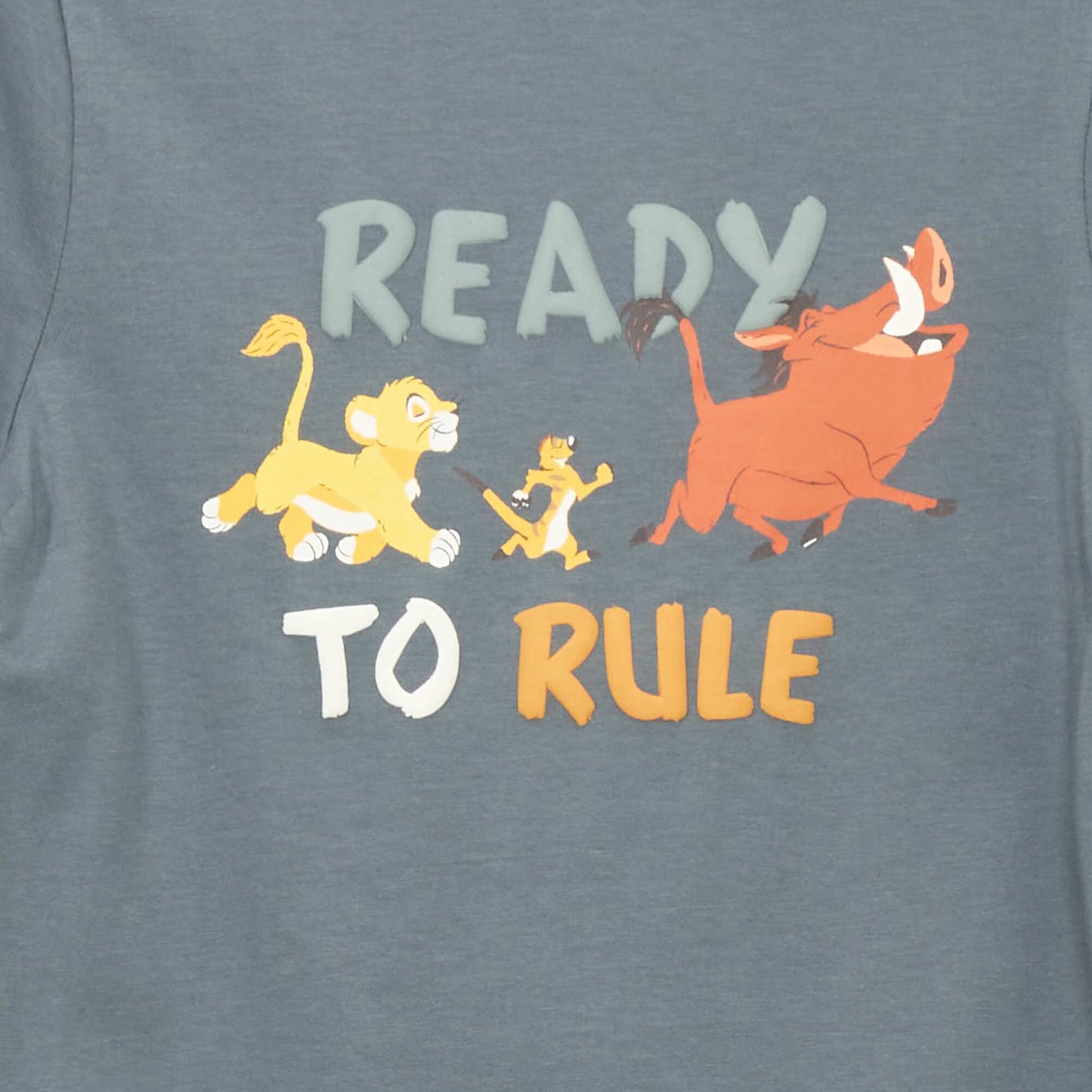 T-shirt 'Simba' manches courtes Gris
