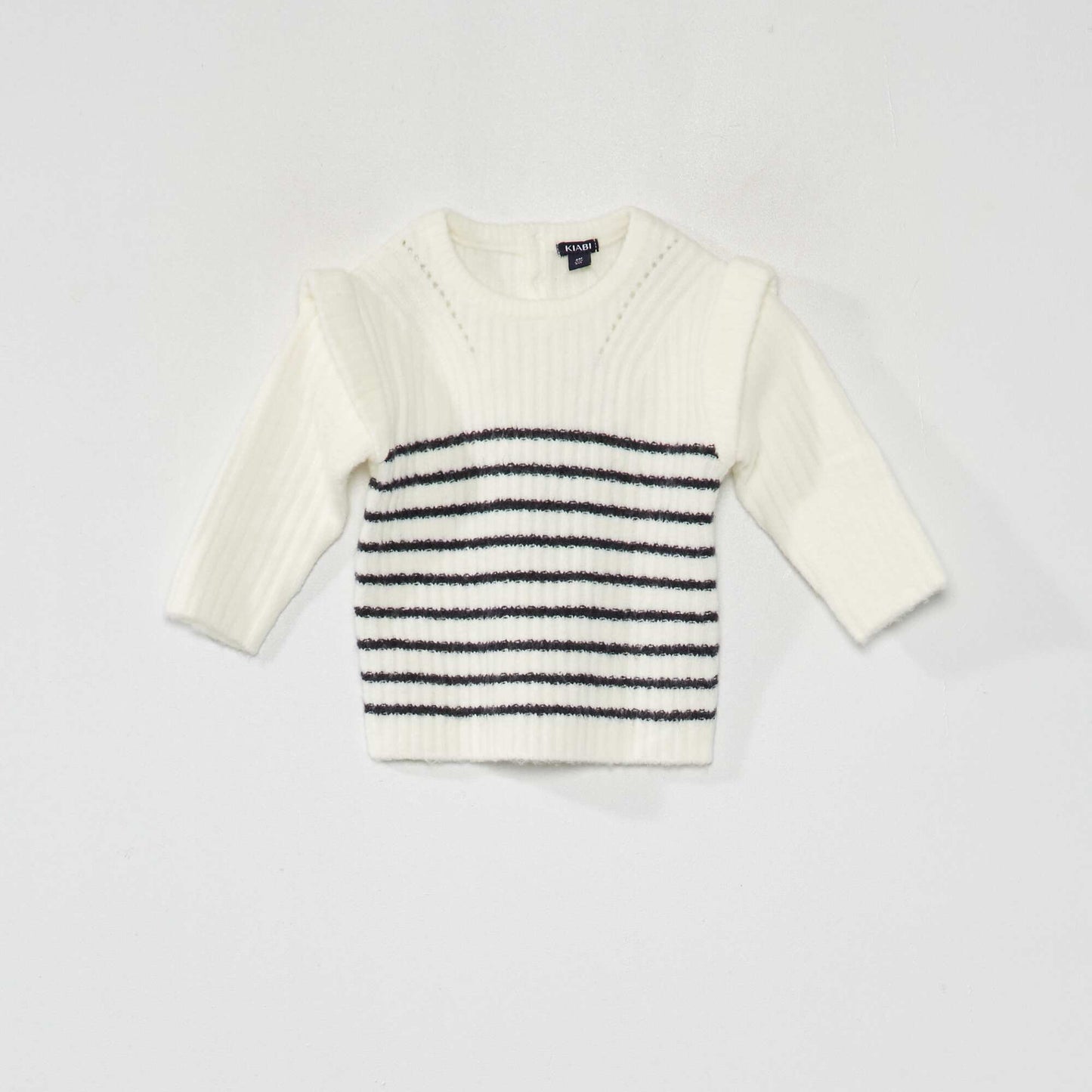 Pull en maille fantaisie Blanc